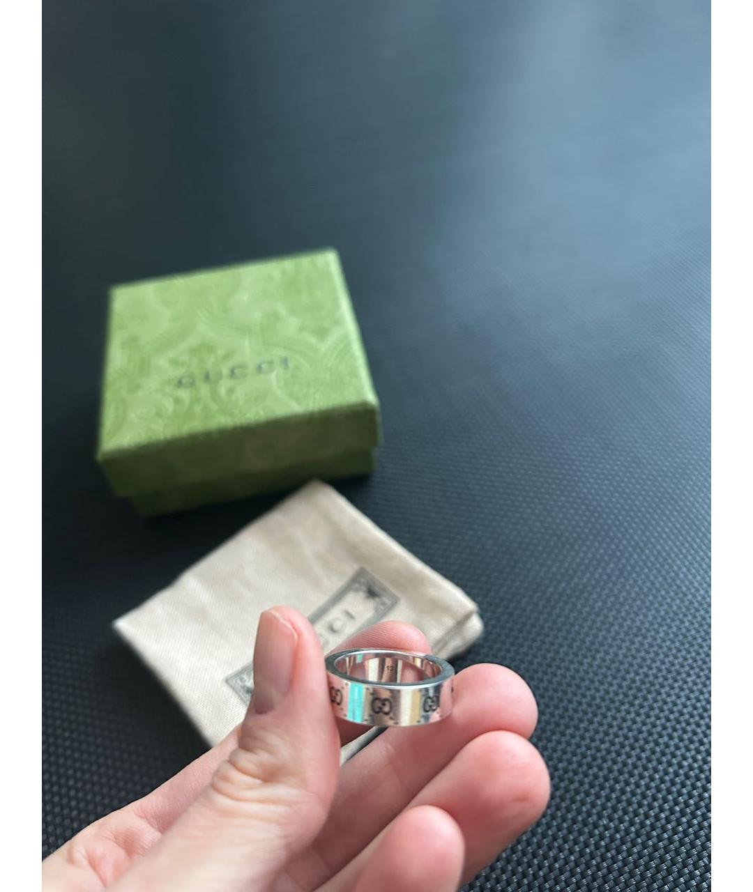 GUCCI Серебряное серебряное кольцо, фото 5