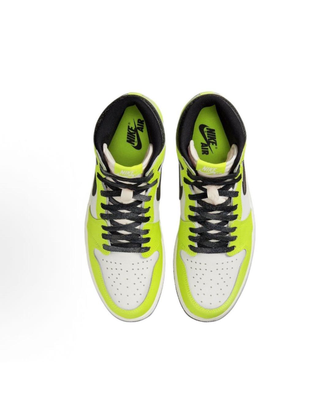 NIKE Салатовые высокие кроссовки / кеды, фото 3