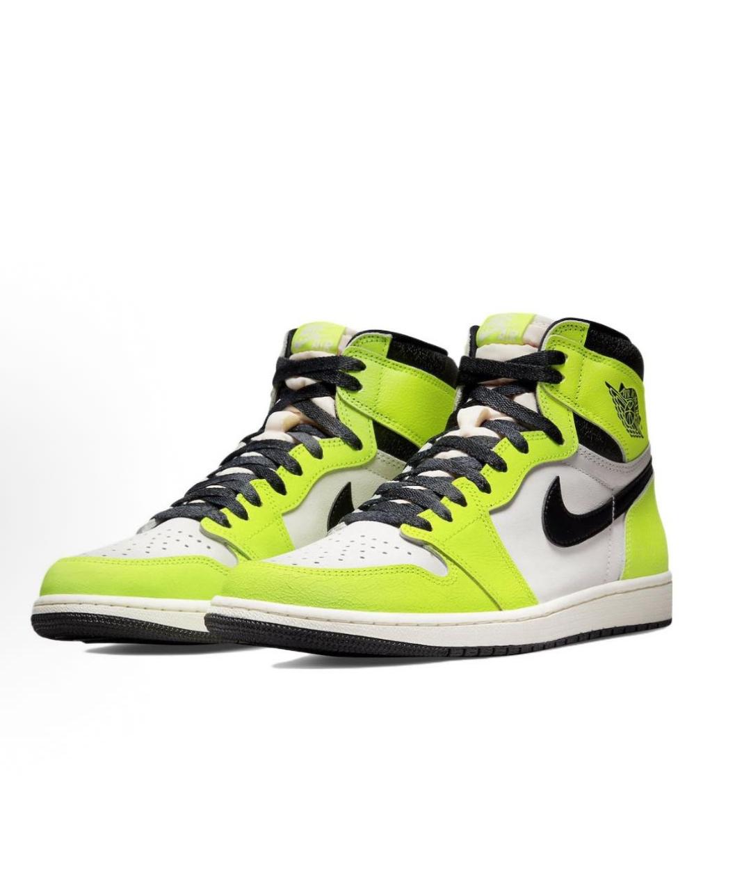 NIKE Салатовые высокие кроссовки / кеды, фото 2