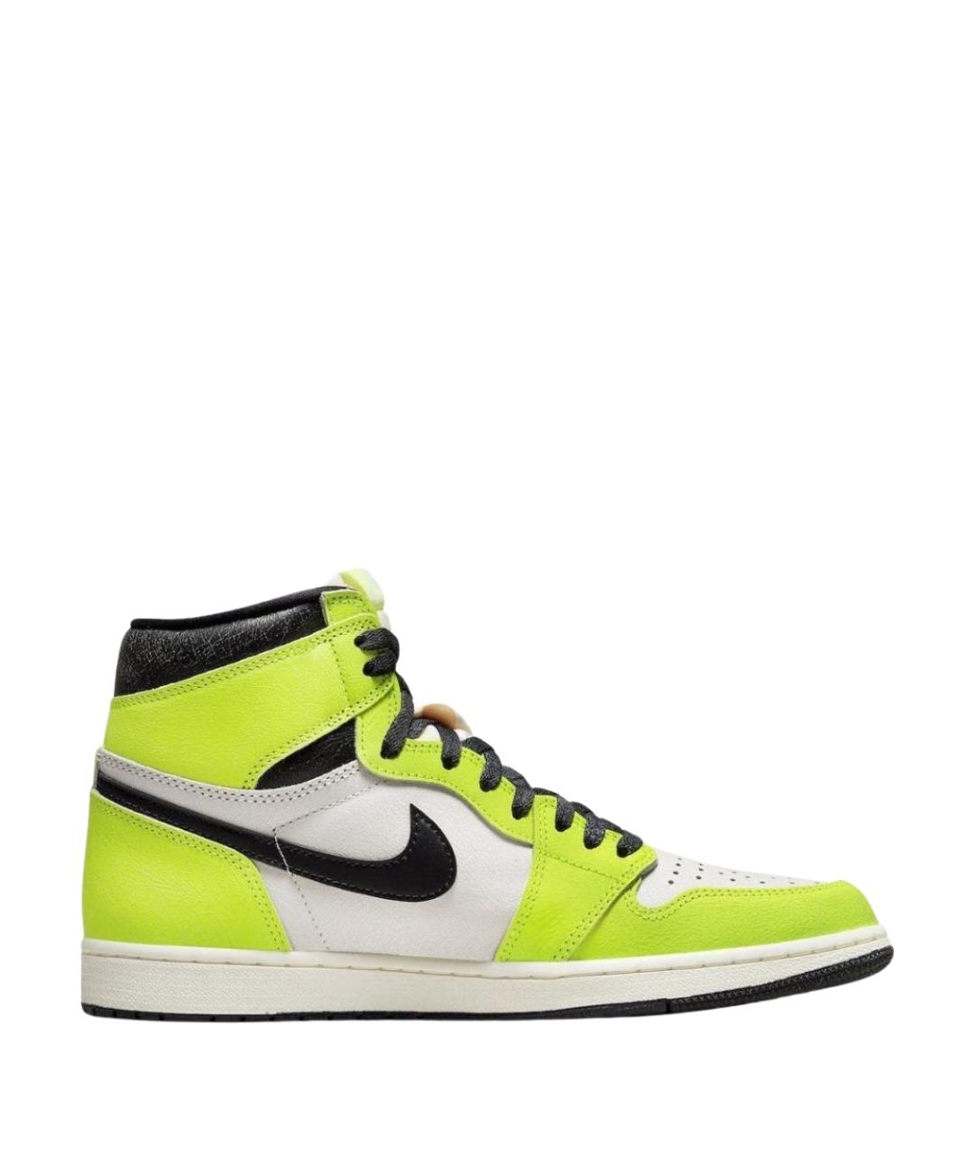 NIKE Салатовые высокие кроссовки / кеды, фото 1