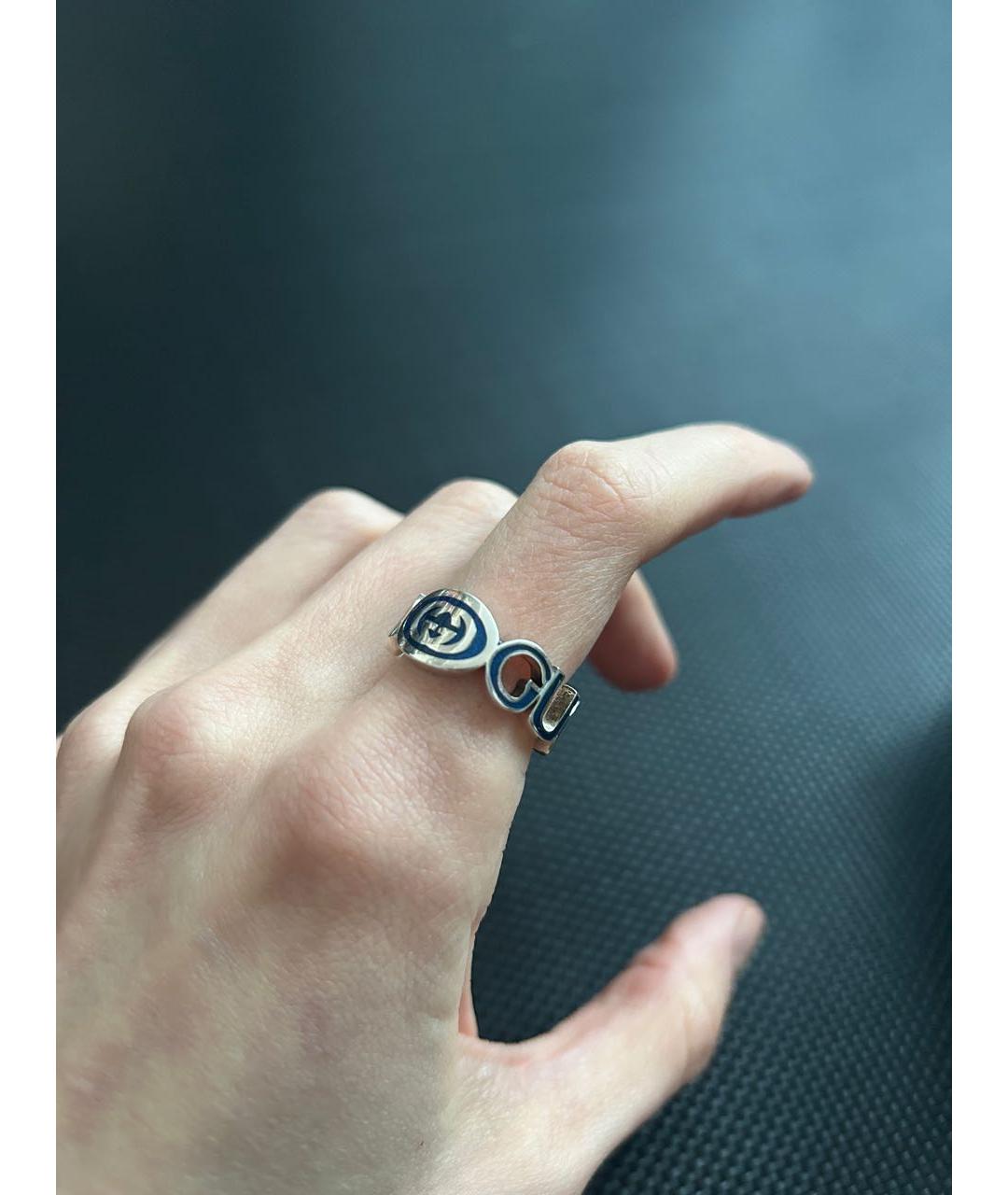 GUCCI Серебряное серебряное кольцо, фото 3