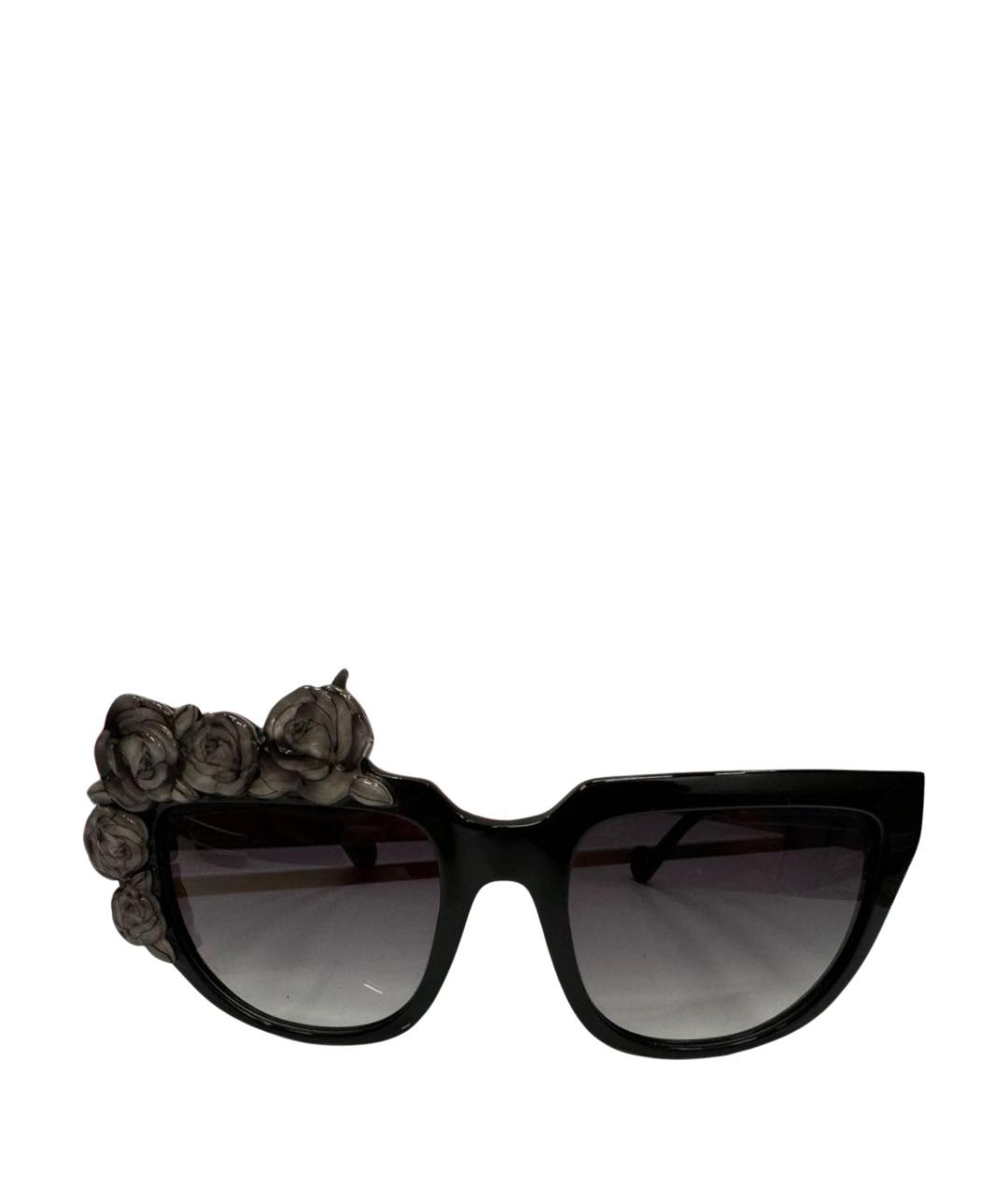 ANNA KARIN KARLSSON Черные пластиковые солнцезащитные очки, фото 7