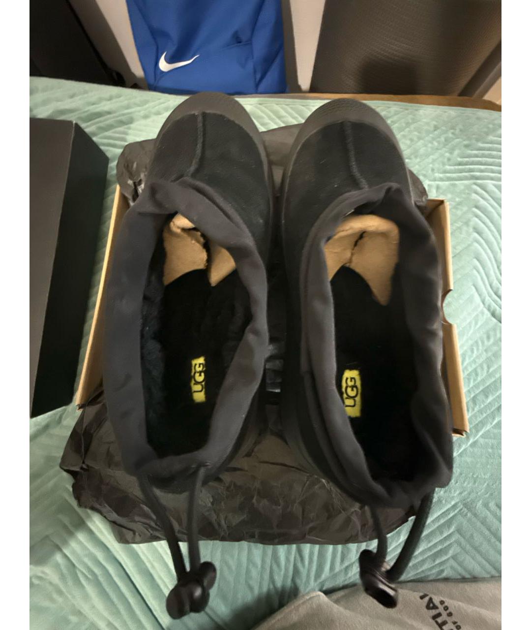 UGG AUSTRALIA Черные замшевые низкие ботинки, фото 3