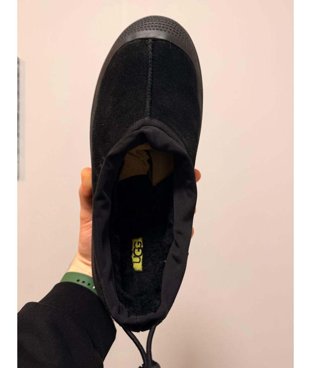 UGG AUSTRALIA Черные замшевые низкие ботинки, фото 6