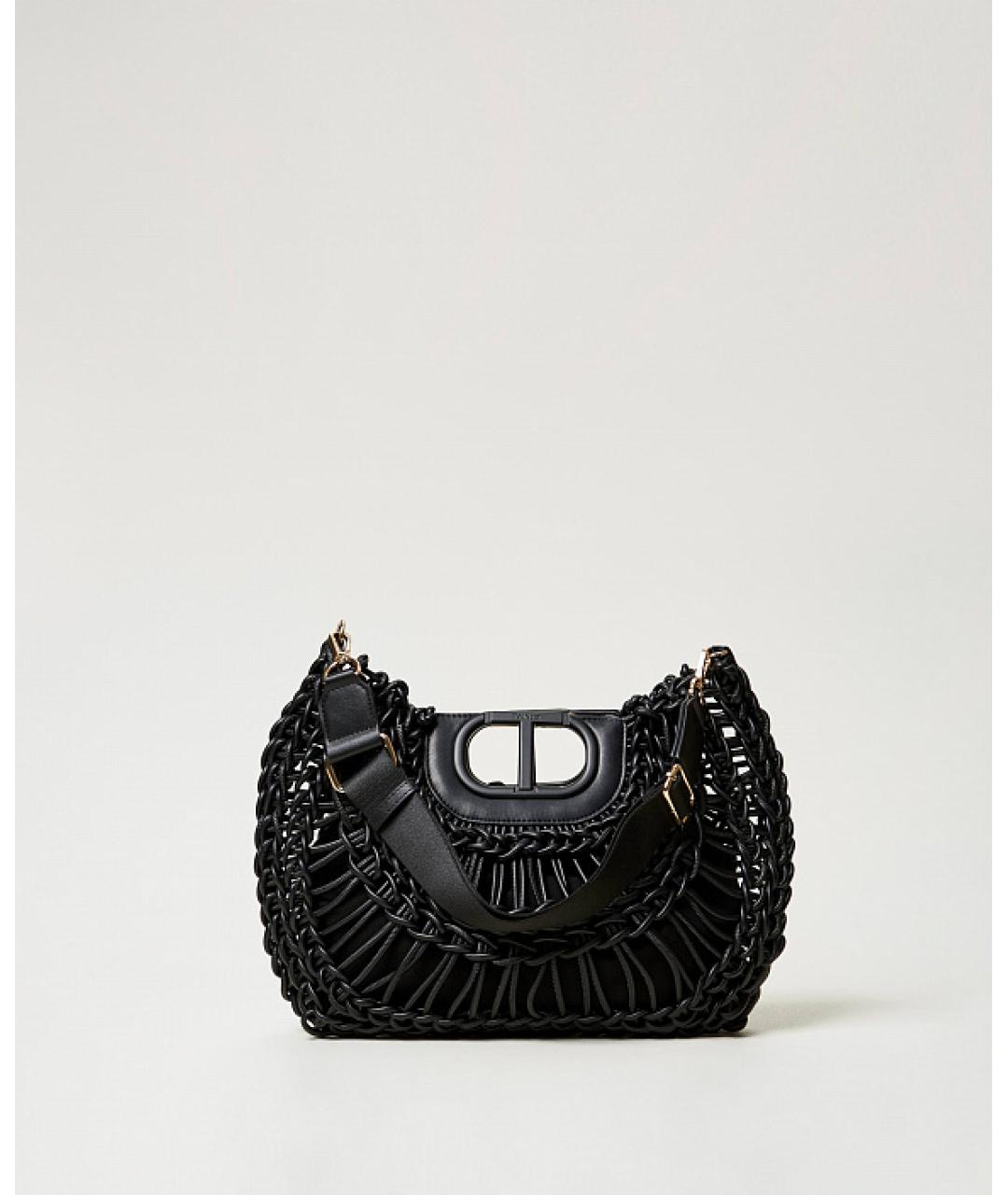 TWIN-SET Черная сумка тоут, фото 8