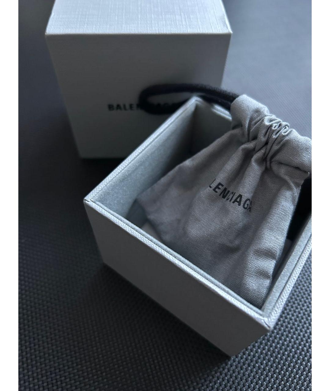 BALENCIAGA Серебряное латунное кольцо, фото 7