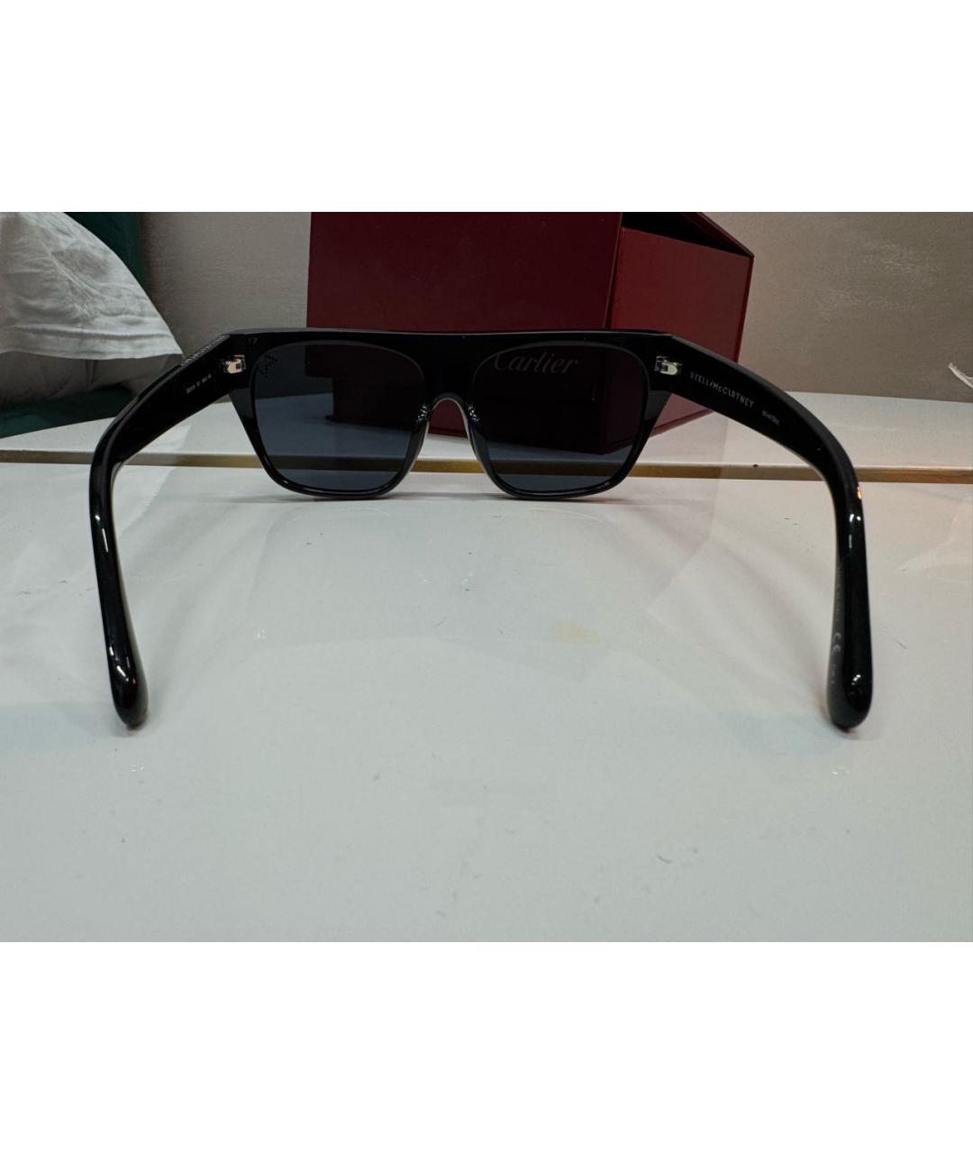 STELLA MCCARTNEY Черные пластиковые солнцезащитные очки, фото 3