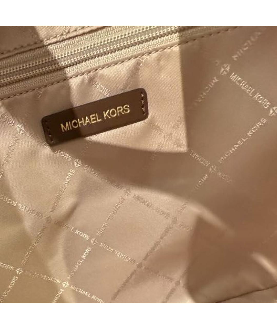 MICHAEL KORS Коричневая сумка тоут, фото 5