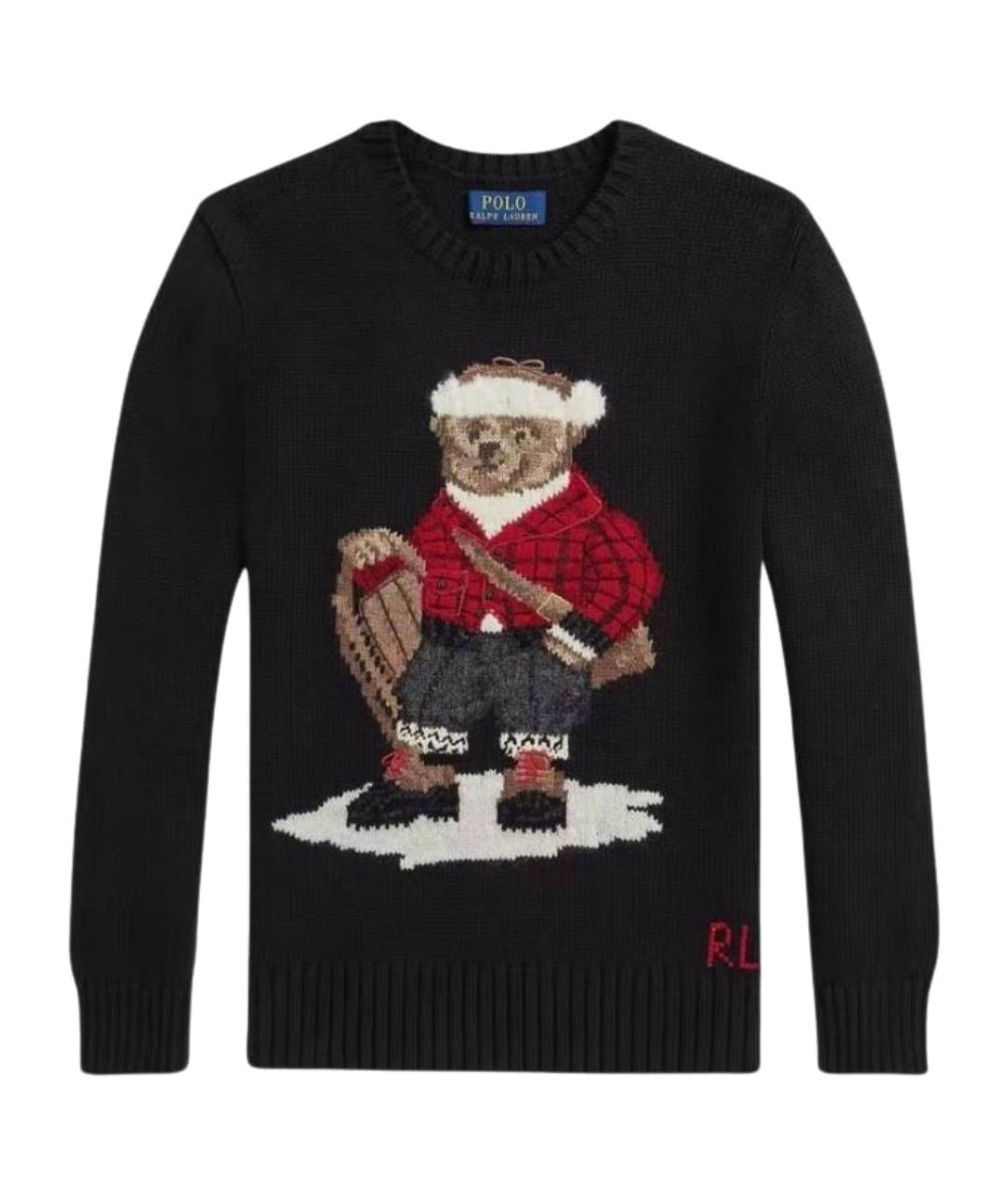 POLO RALPH LAUREN Черный шерстяной джемпер / свитер, фото 1