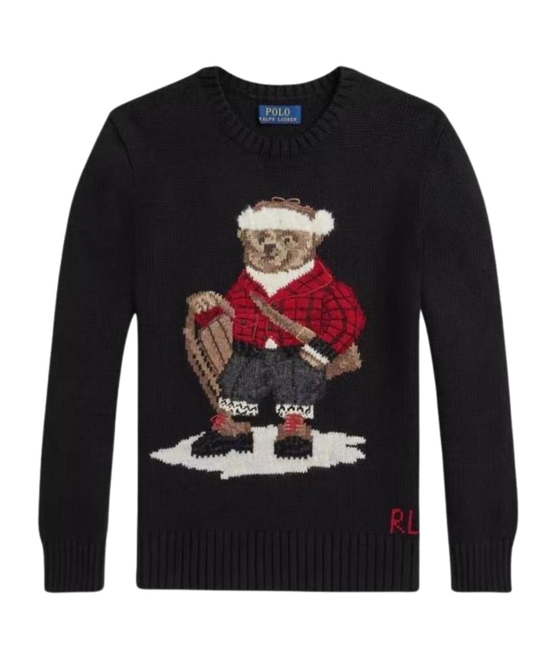 POLO RALPH LAUREN Черный шерстяной джемпер / свитер, фото 5