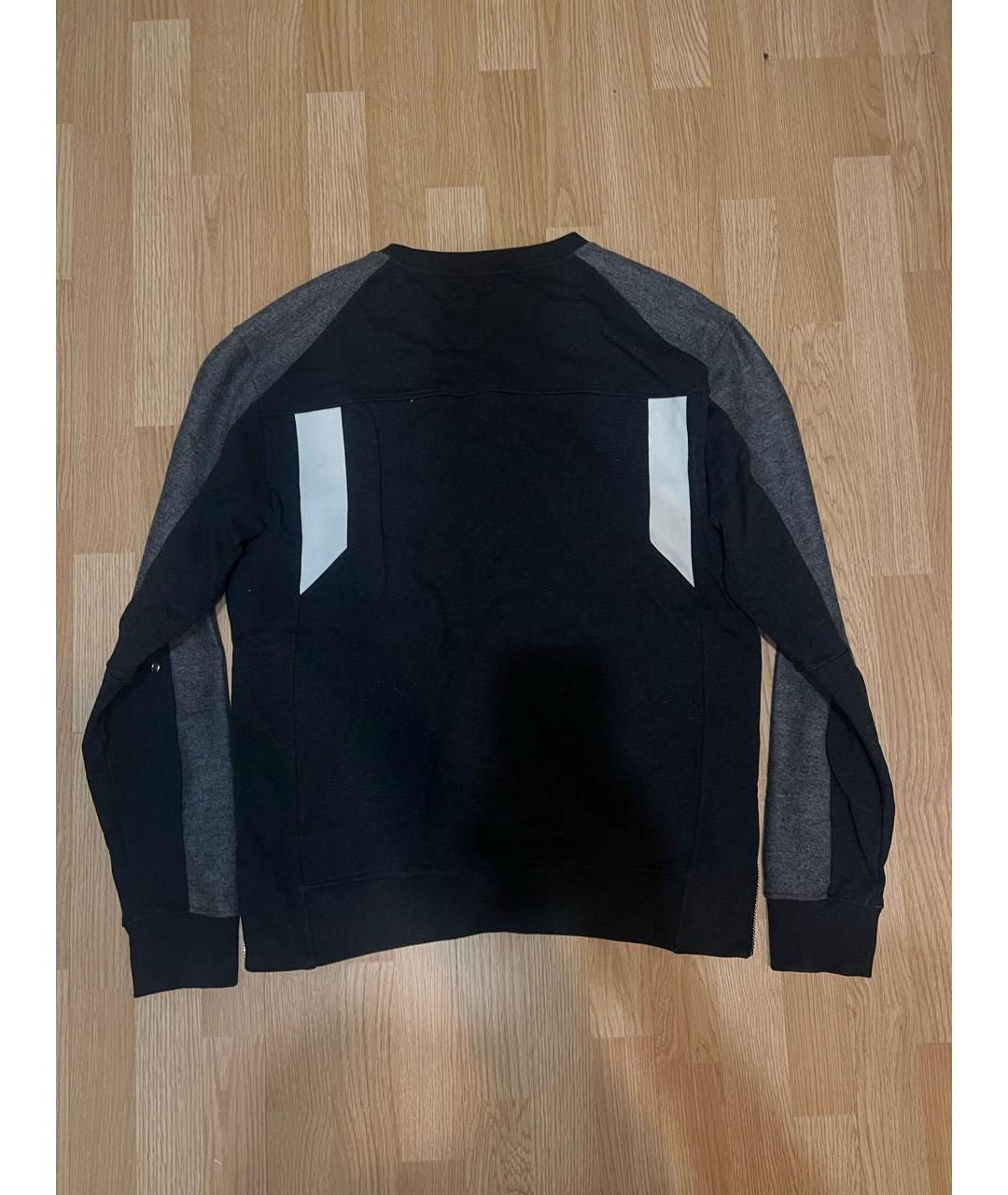 BALMAIN Серый хлопковый джемпер / свитер, фото 3