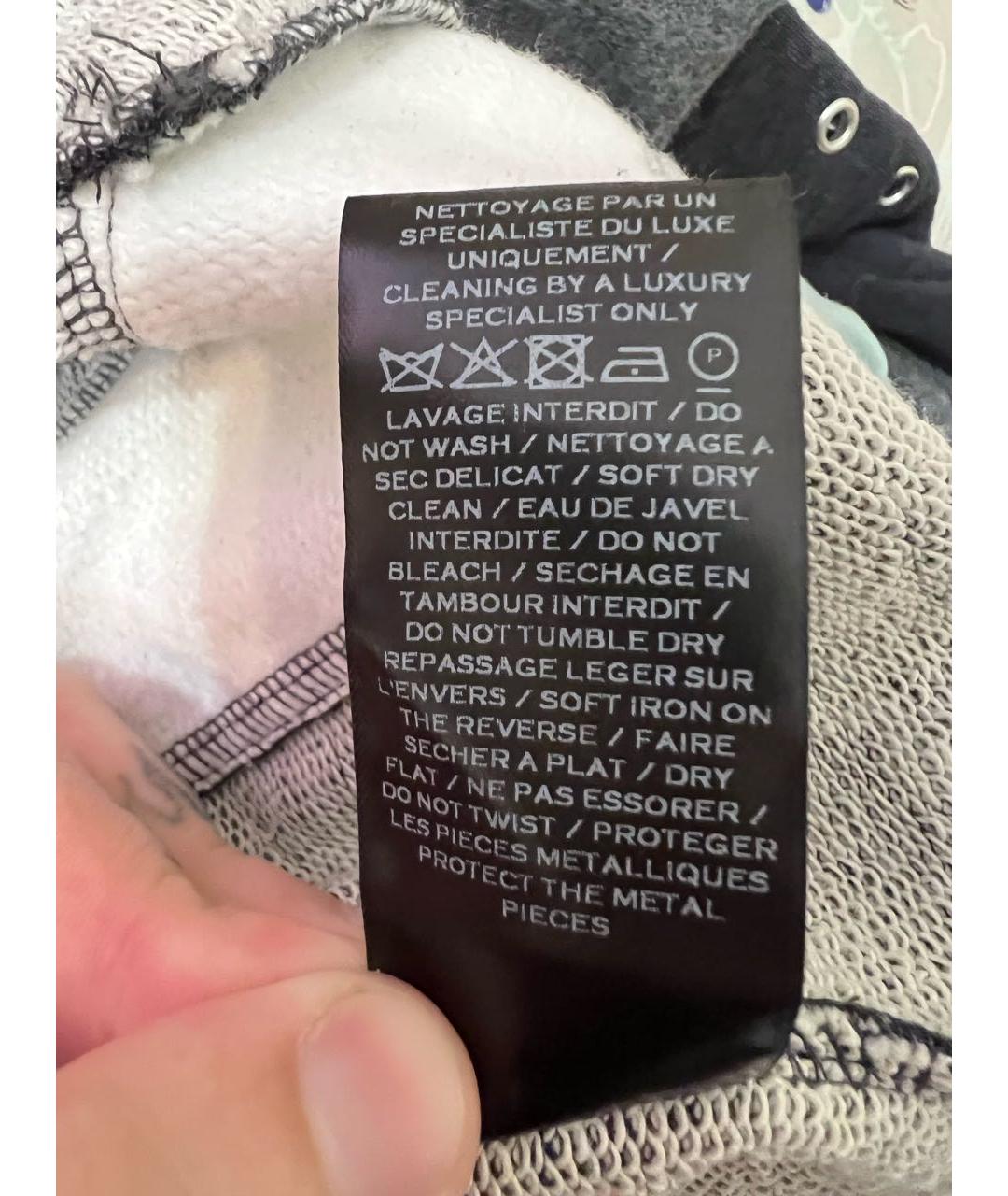 BALMAIN Серый хлопковый джемпер / свитер, фото 8