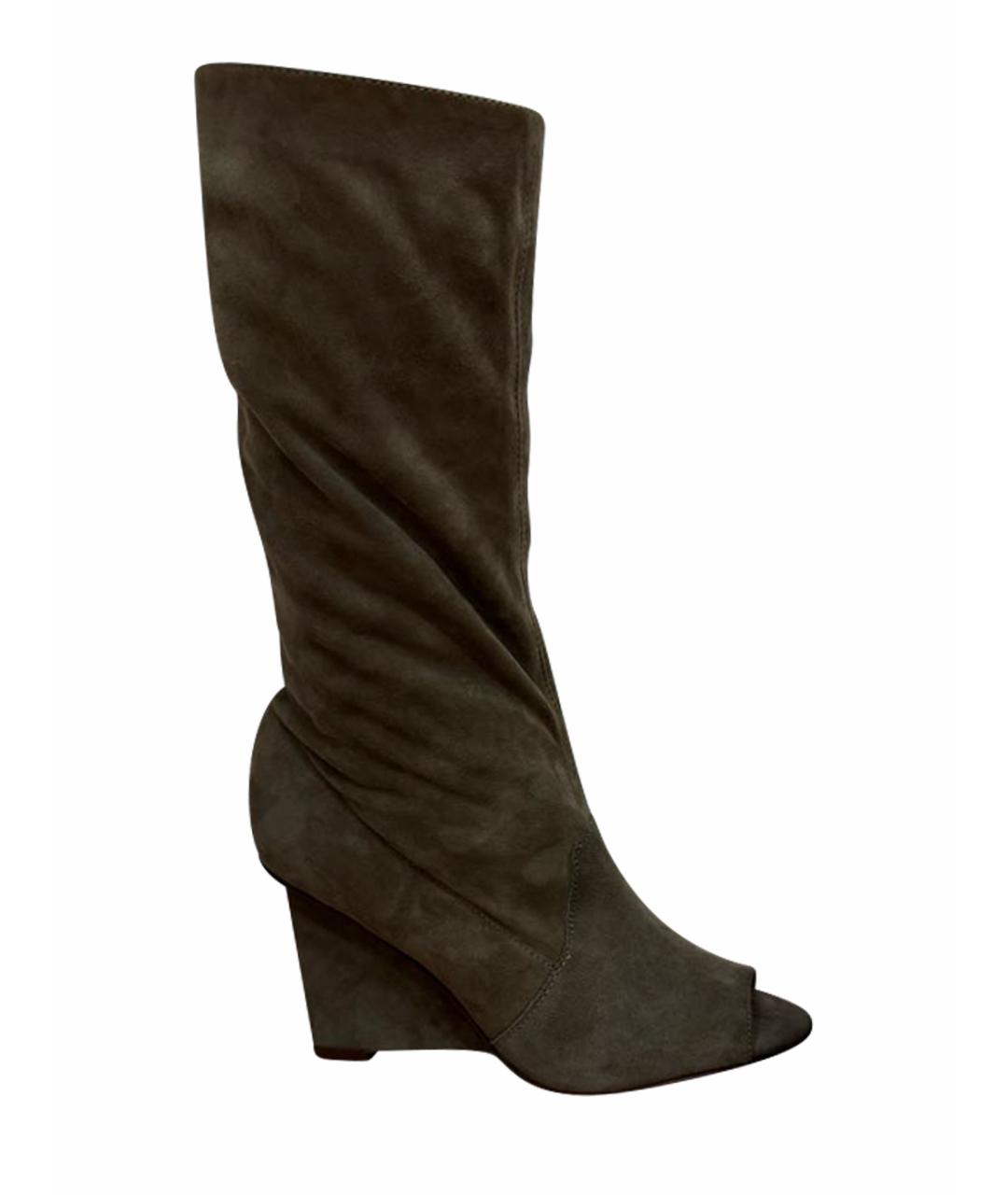 DIANE VON FURSTENBERG Бежевые замшевые полусапоги, фото 1