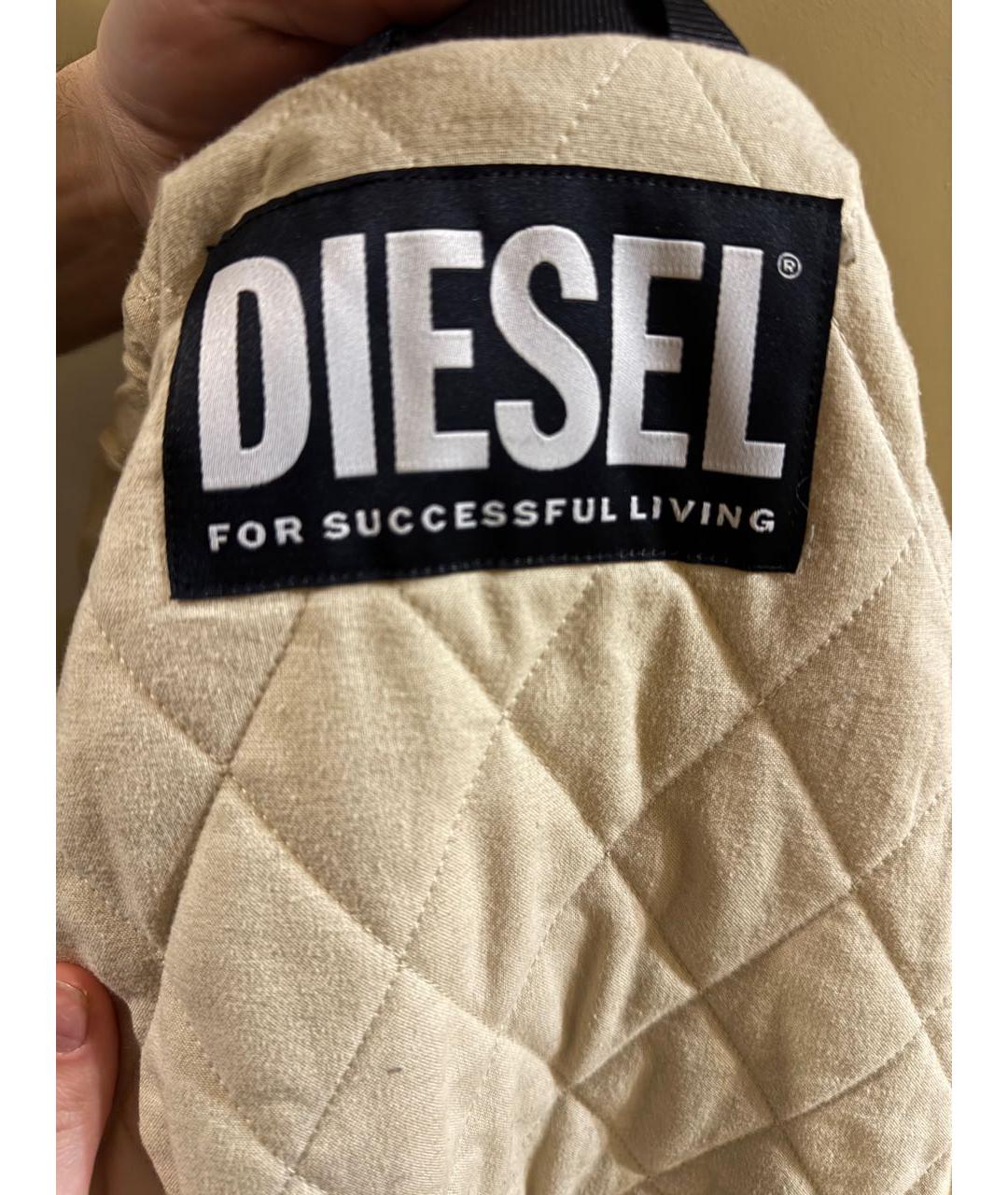 DIESEL Оранжевая кожаная куртка, фото 3