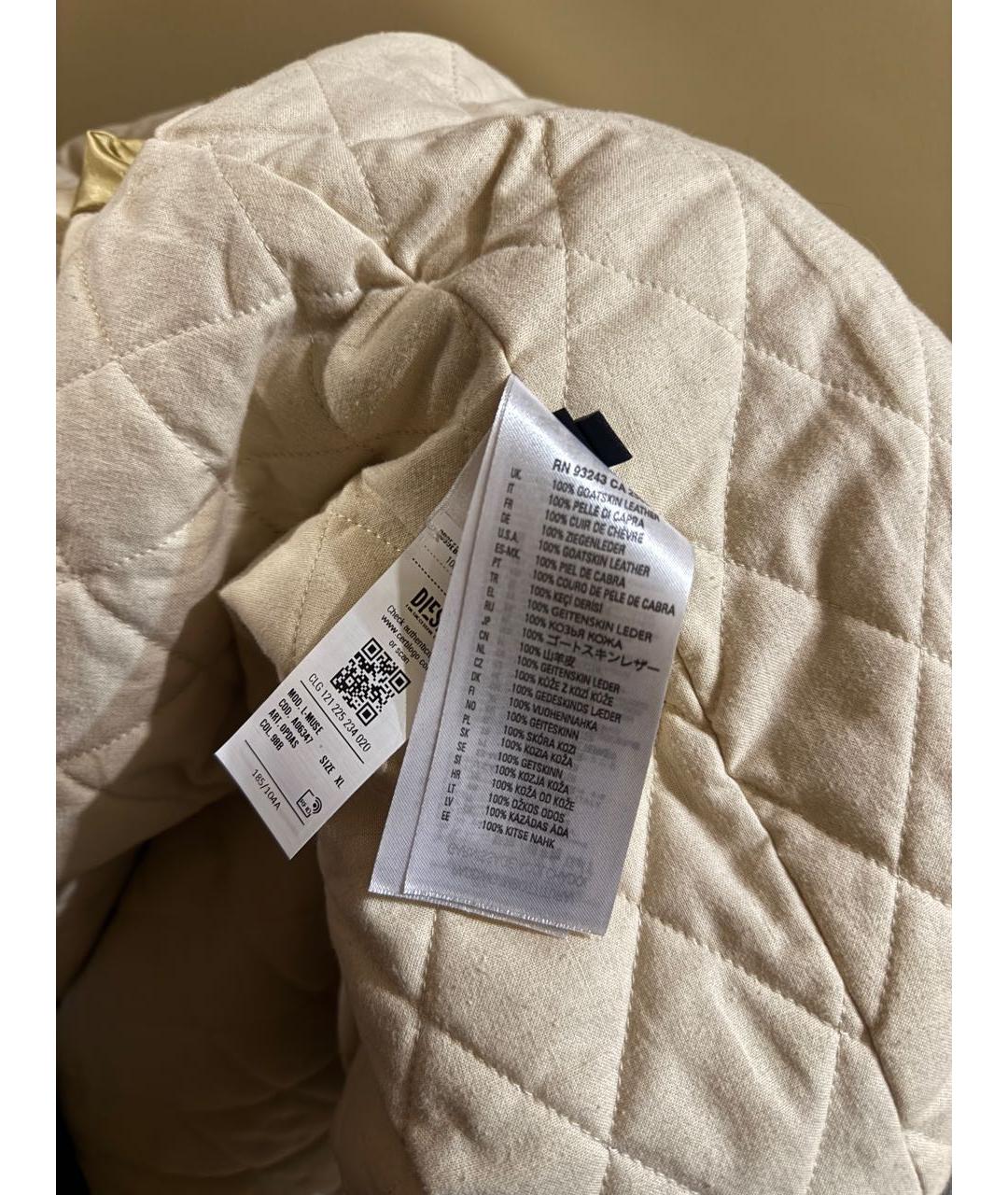 DIESEL Оранжевая кожаная куртка, фото 5