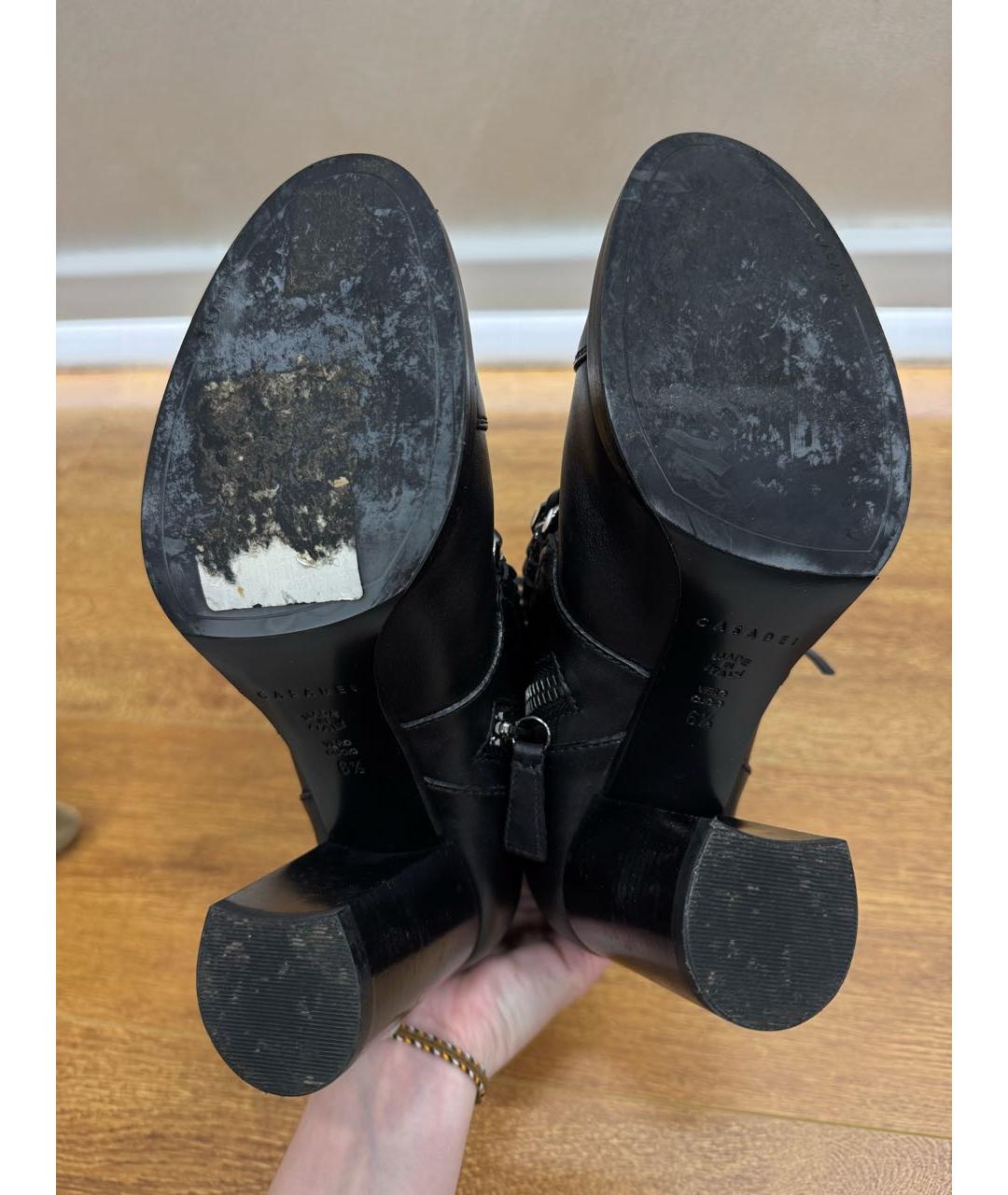 CASADEI Черные кожаные ботильоны, фото 3