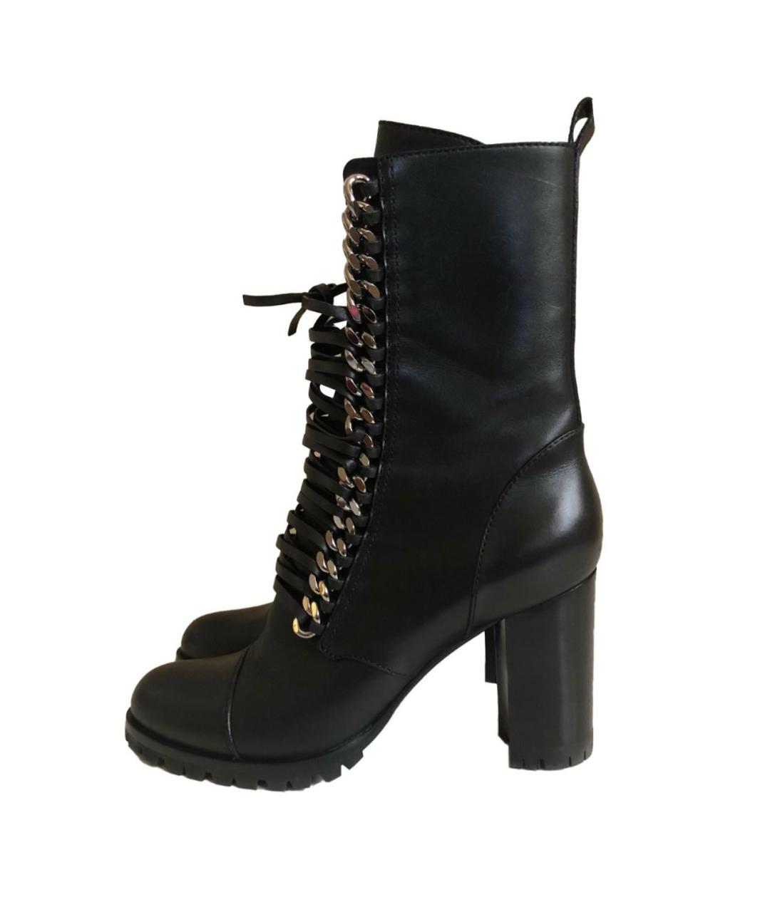 CASADEI Черные кожаные ботильоны, фото 6