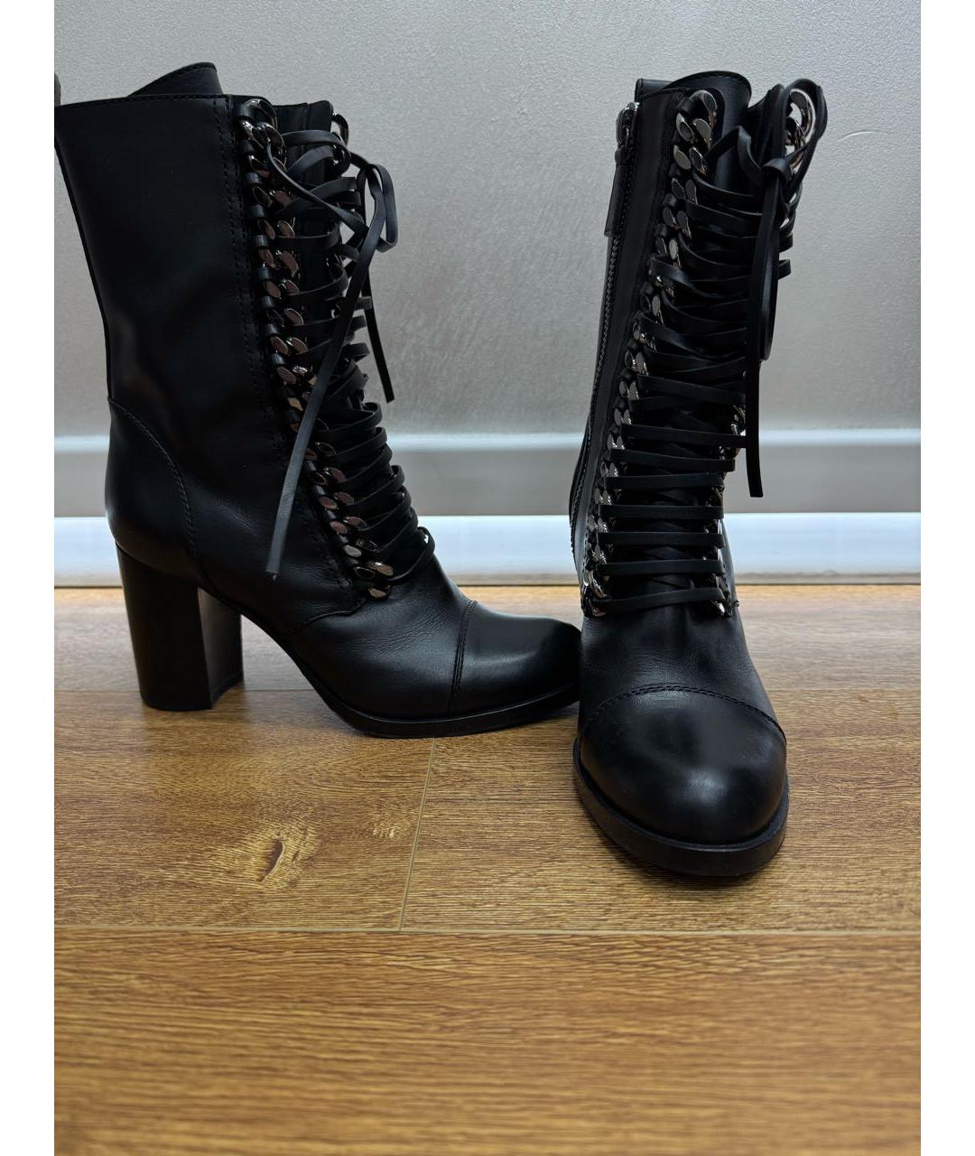 CASADEI Черные кожаные ботильоны, фото 2