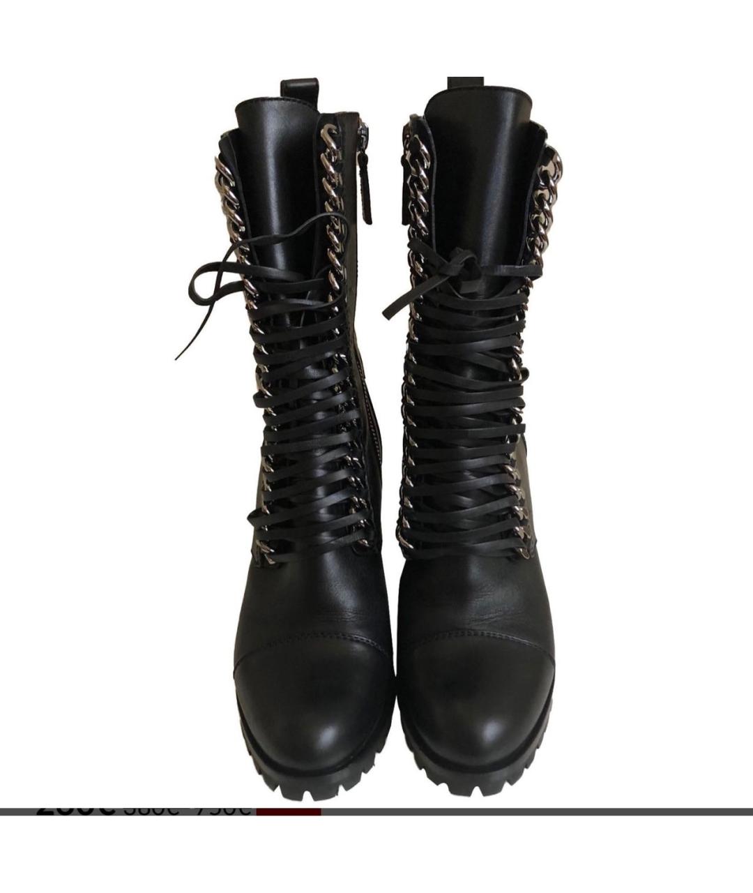 CASADEI Черные кожаные ботильоны, фото 4