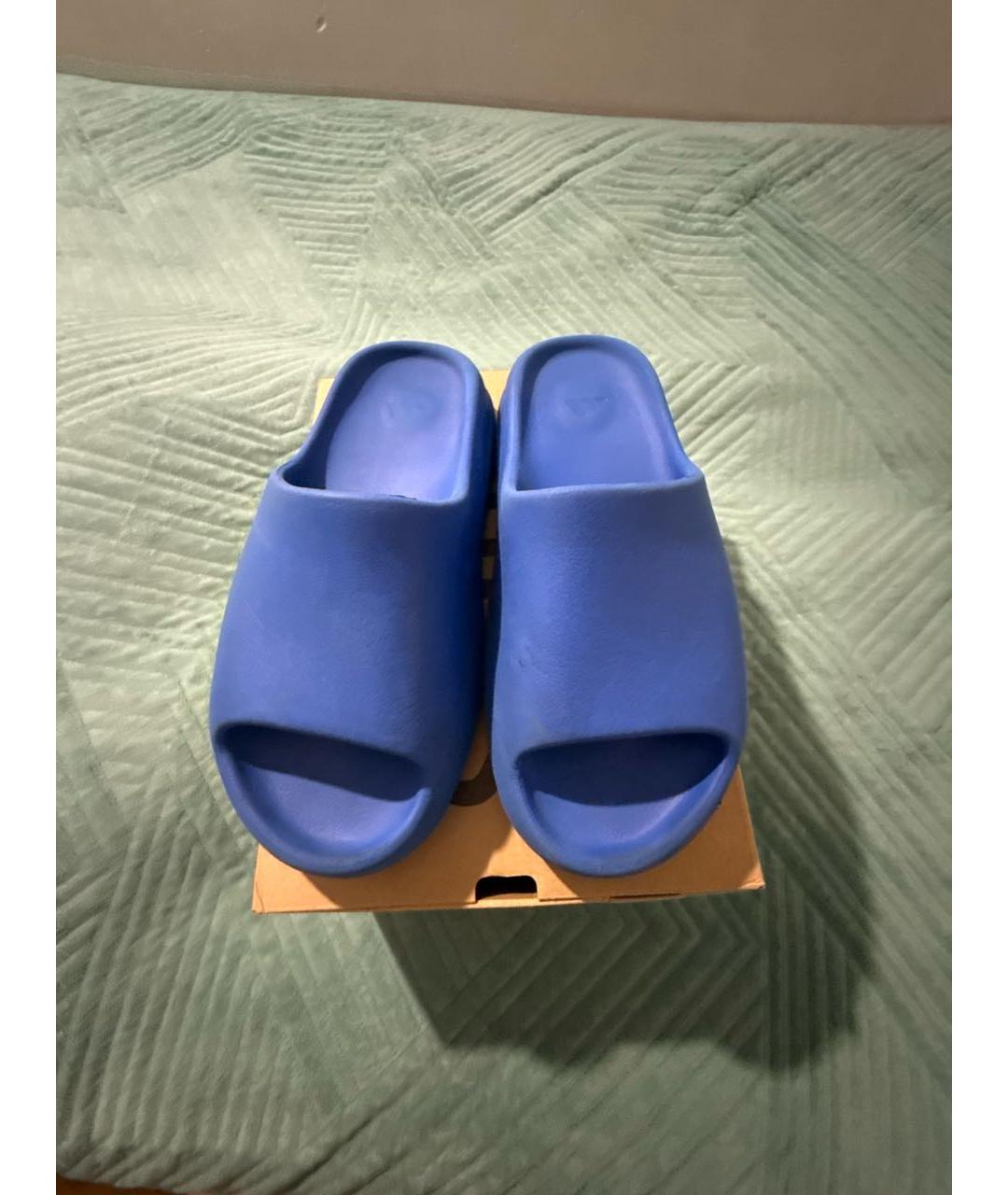 ADIDAS YEEZY Синие резиновые шлепанцы, фото 2