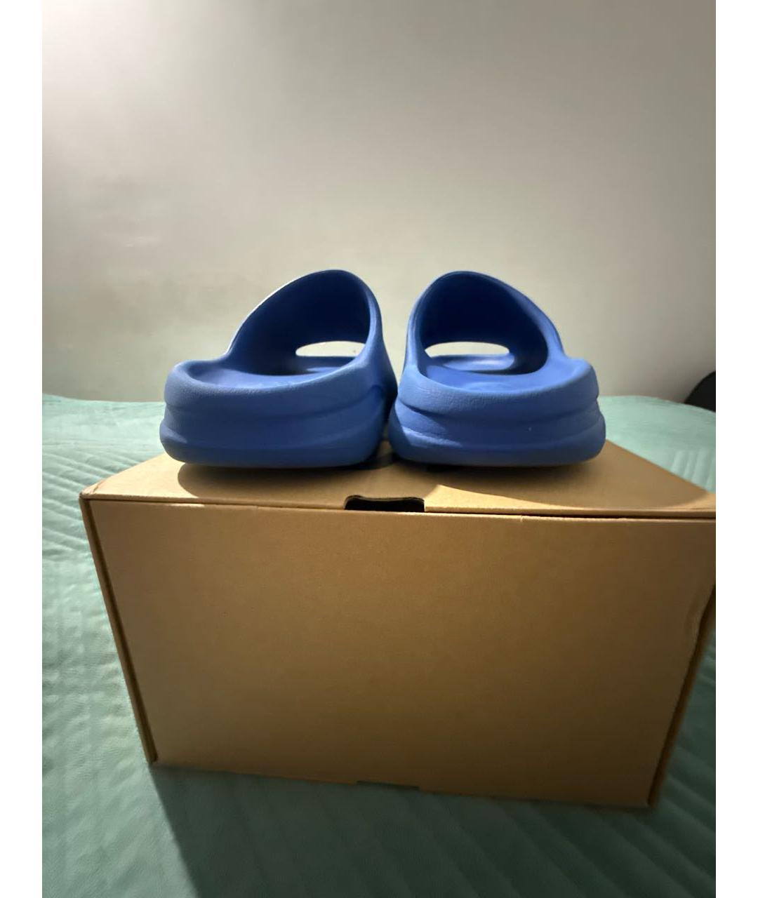 ADIDAS YEEZY Синие резиновые шлепанцы, фото 4