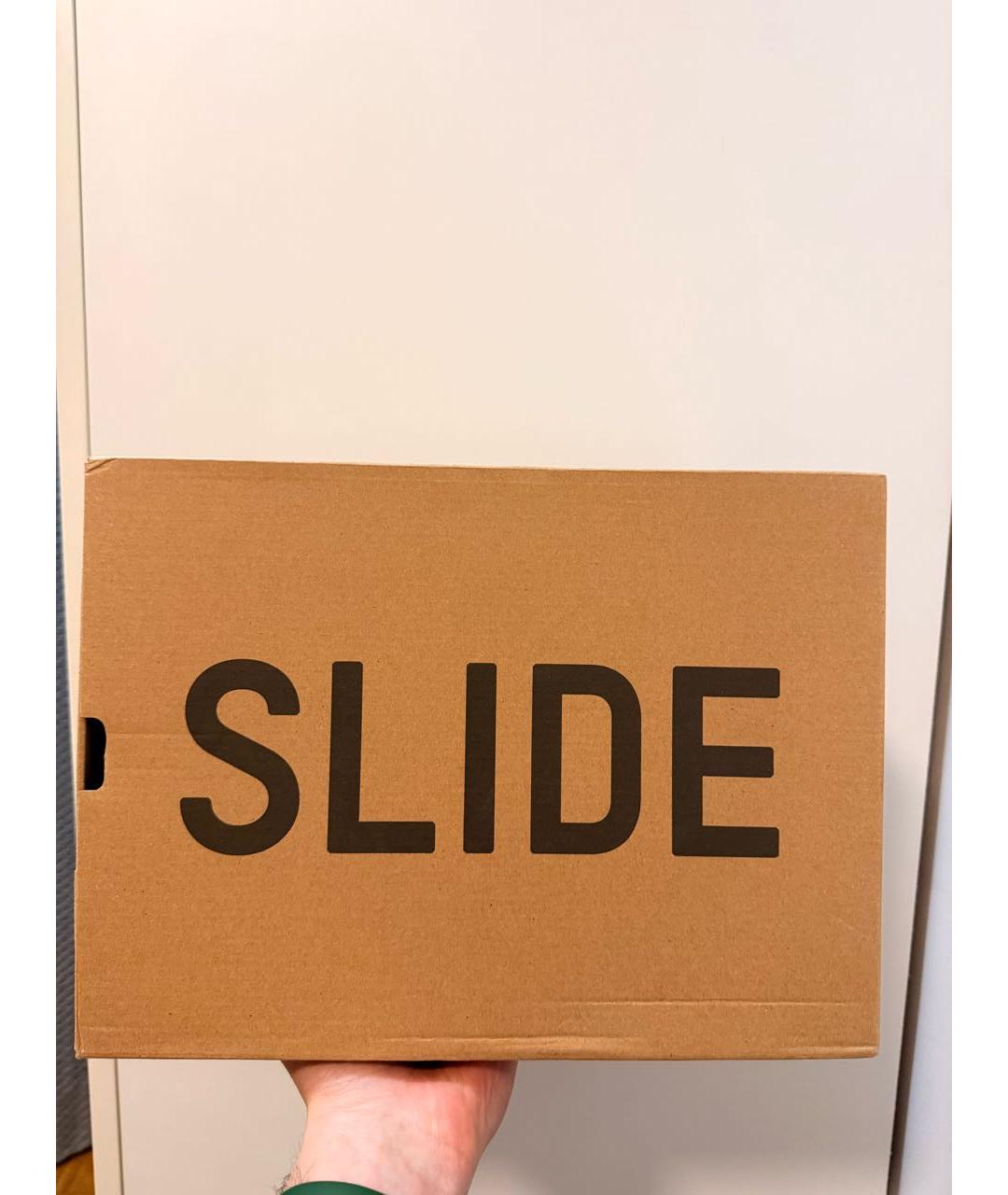 ADIDAS YEEZY Синие резиновые шлепанцы, фото 7