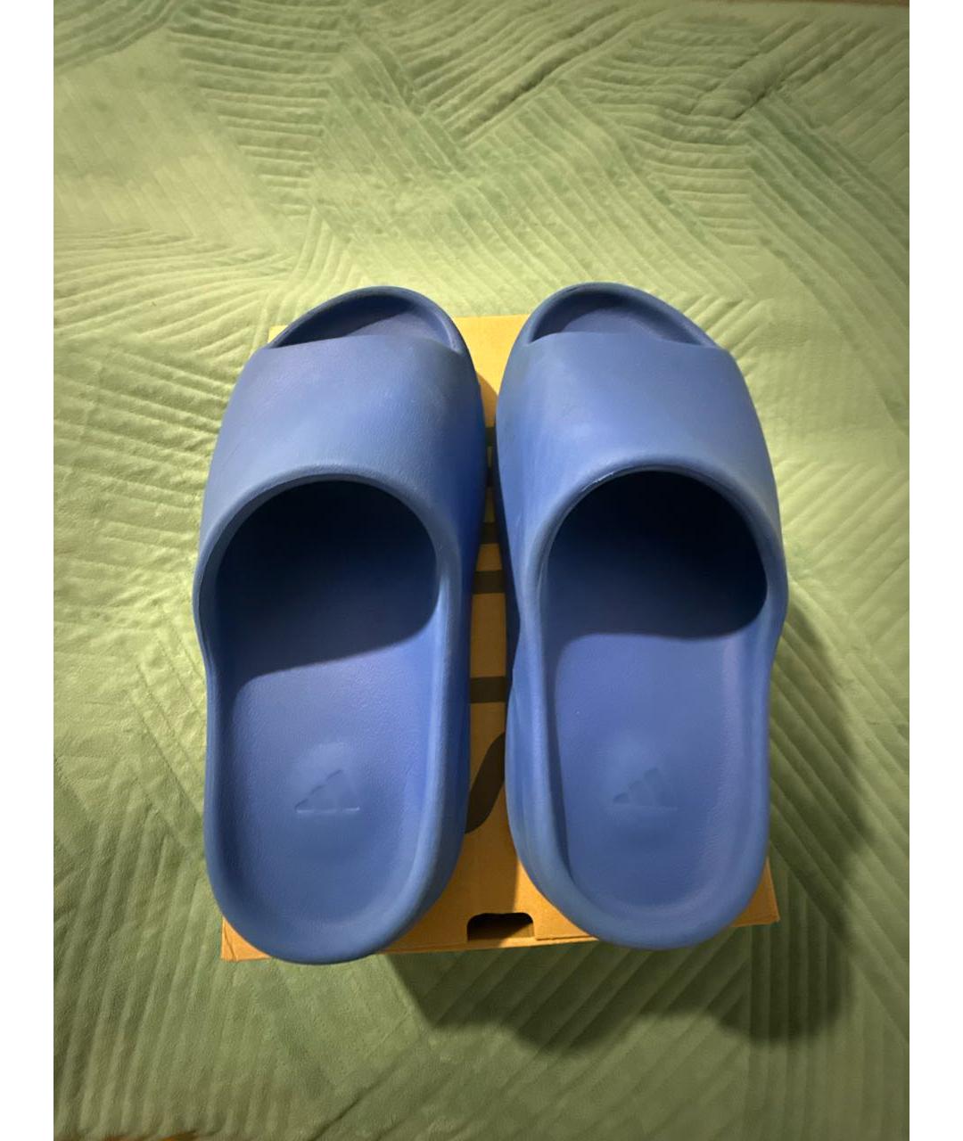 ADIDAS YEEZY Синие резиновые шлепанцы, фото 3