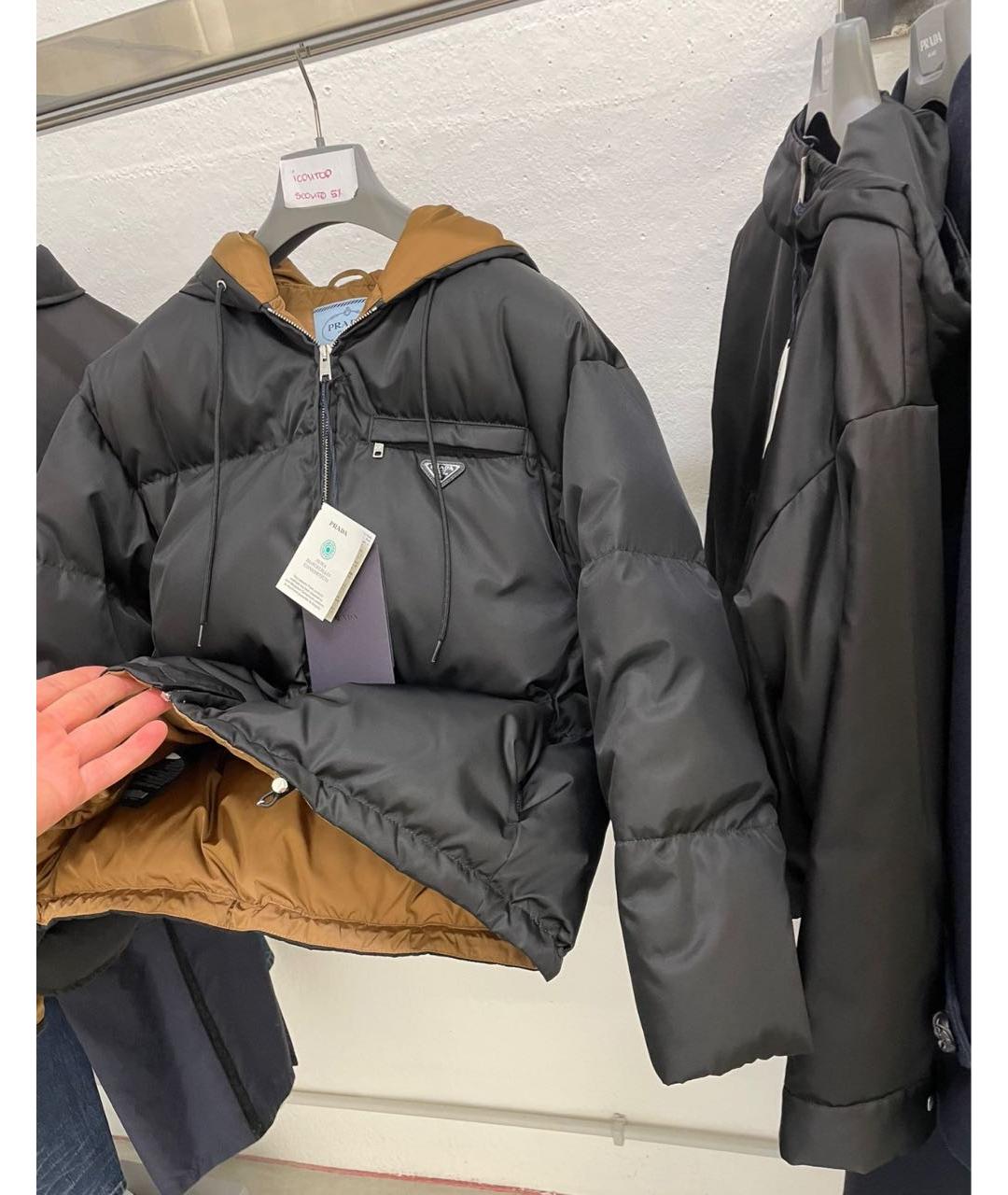 PRADA Черный пуховик, фото 3