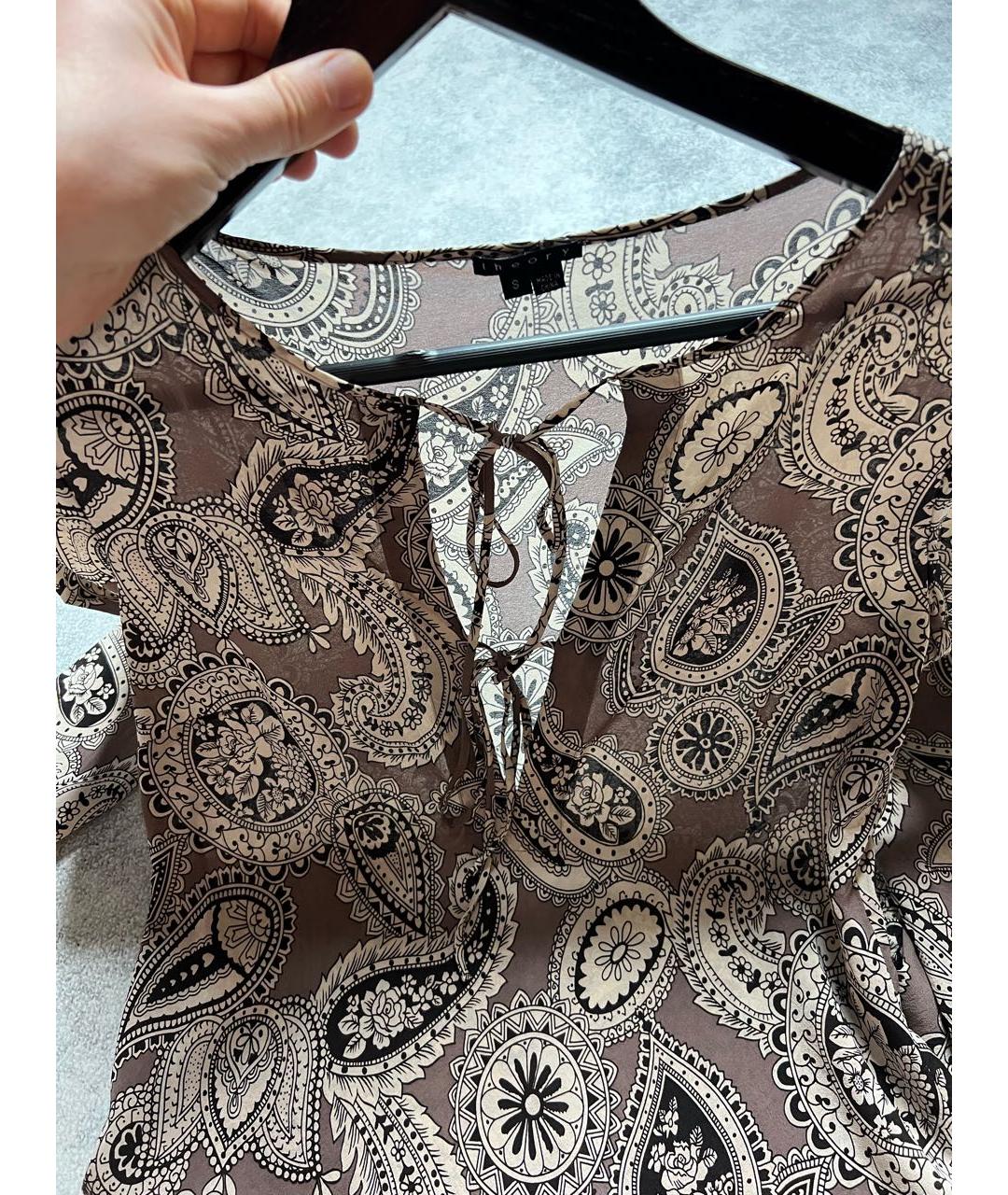 THEORY Мульти шелковая блузы, фото 7