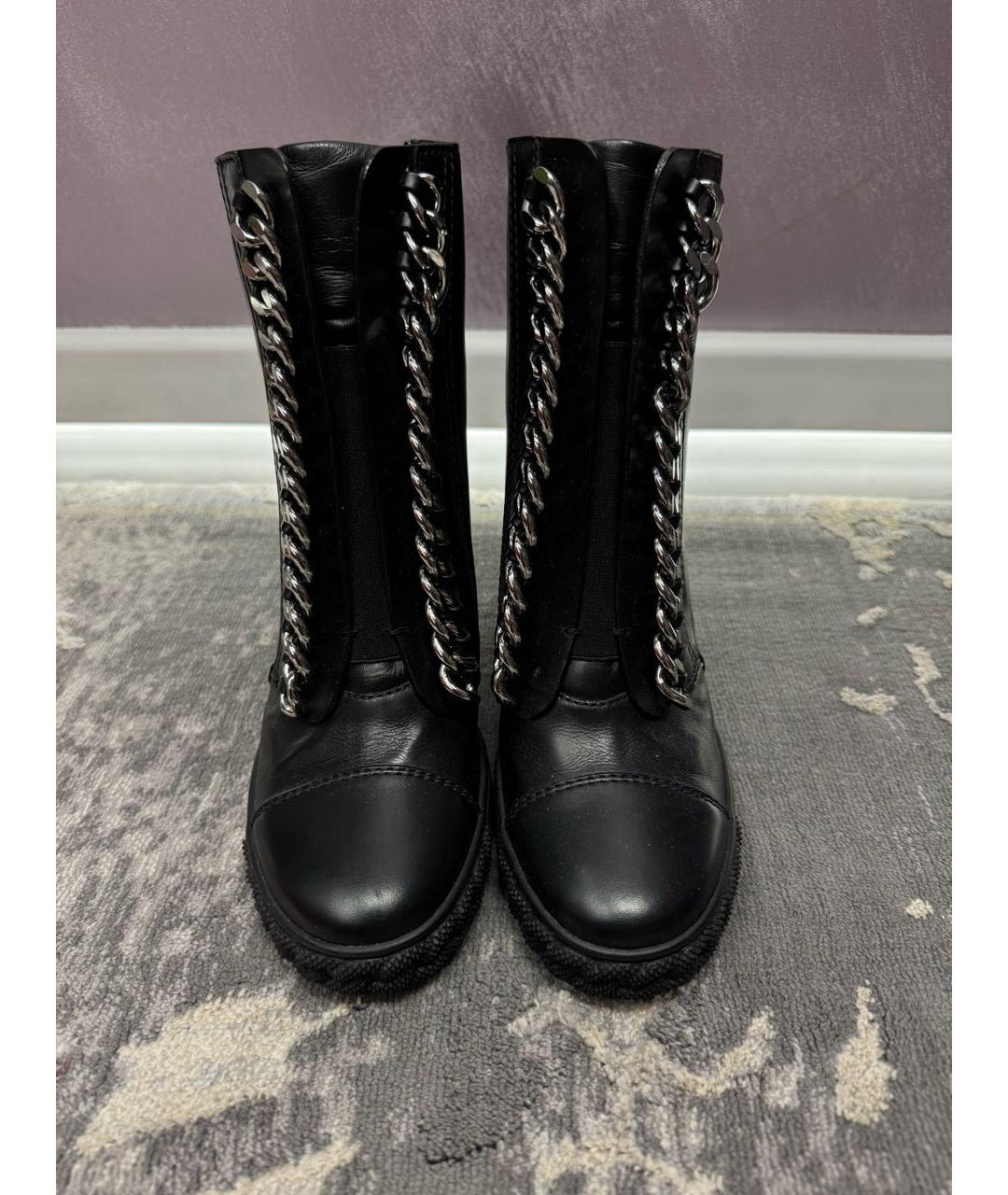 CASADEI Черные кожаные полусапоги, фото 2