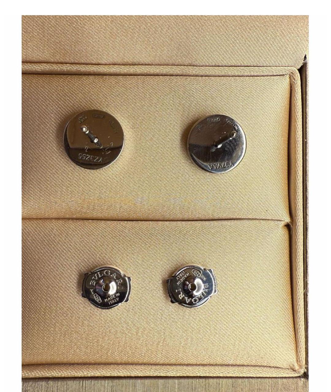 BVLGARI Серебряные серьги из белого золота, фото 2