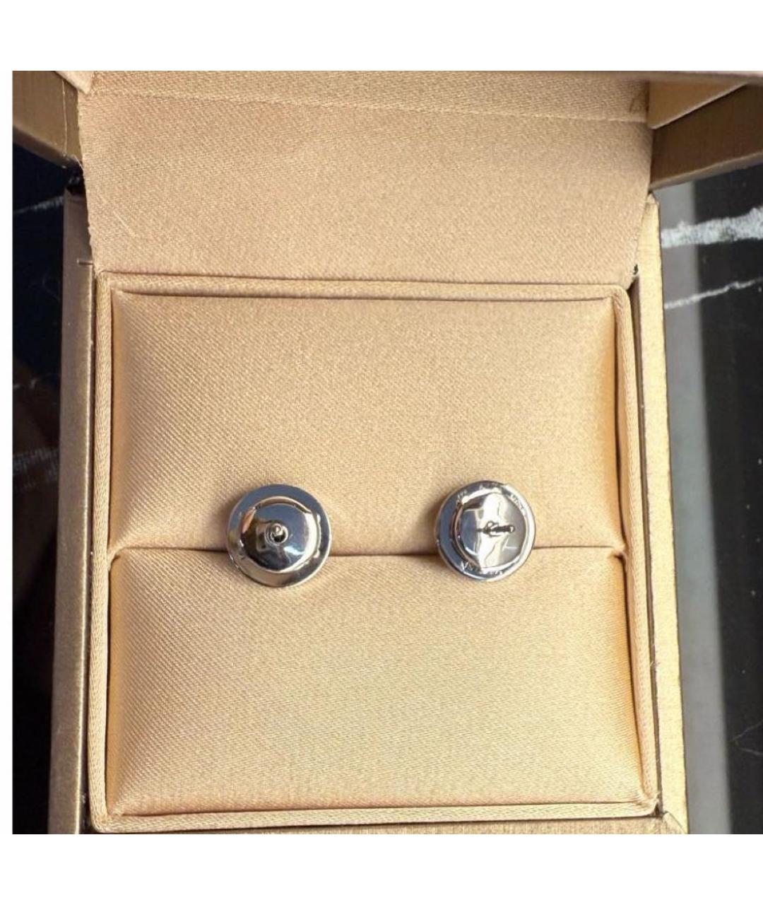 BVLGARI Серебряные серьги из белого золота, фото 3