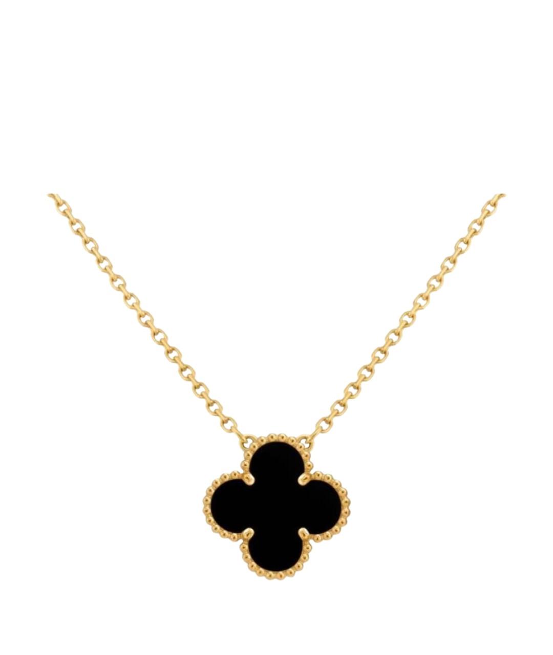 VAN CLEEF & ARPELS Черная подвеска из желтого золота, фото 1