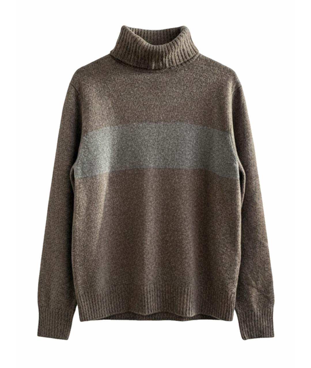 LORO PIANA Коричневый кашемировый джемпер / свитер, фото 1