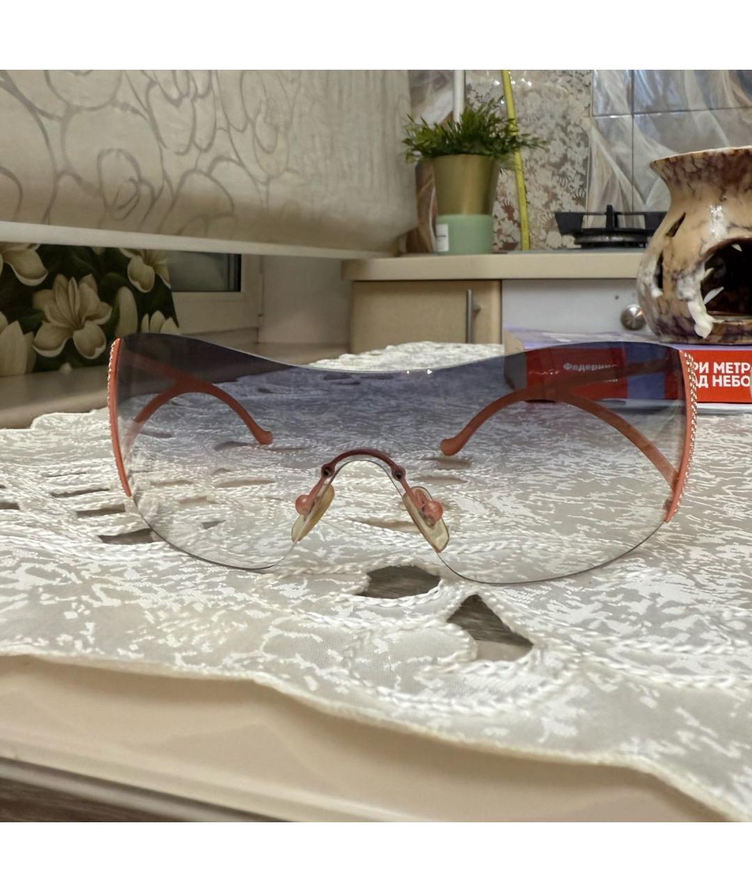 VERSACE Оранжевое солнцезащитные очки, фото 5