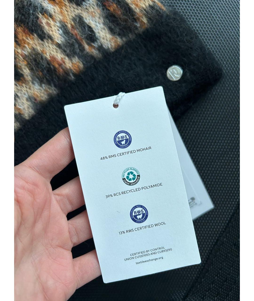 PACO RABANNE Коричневая шерстяная шапка, фото 3