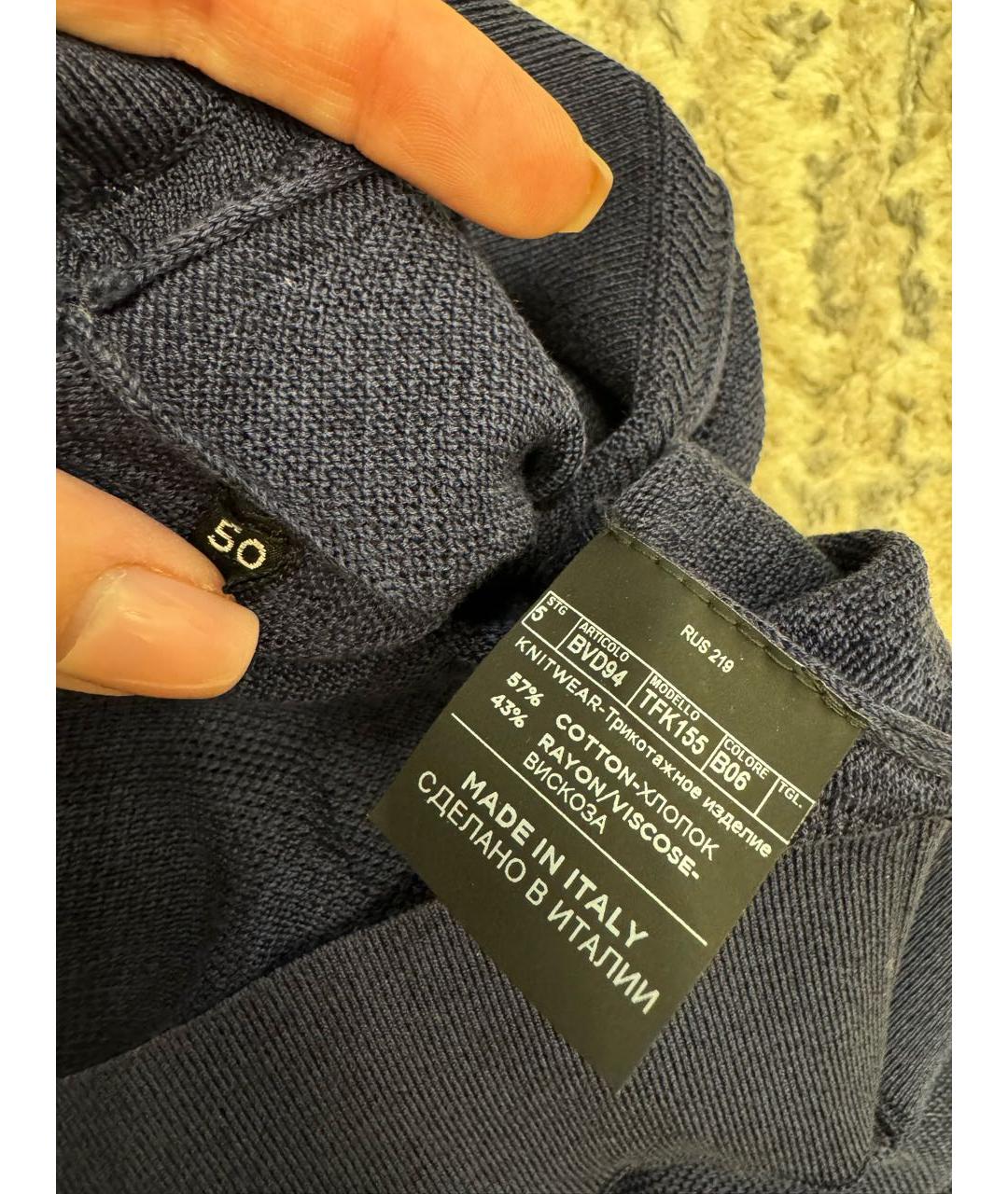 TOM FORD Темно-синий вискозный кардиган, фото 3