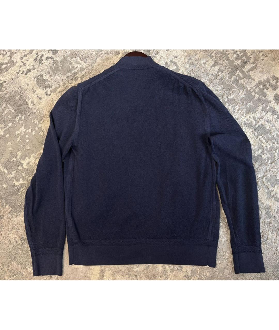 TOM FORD Темно-синий вискозный кардиган, фото 2