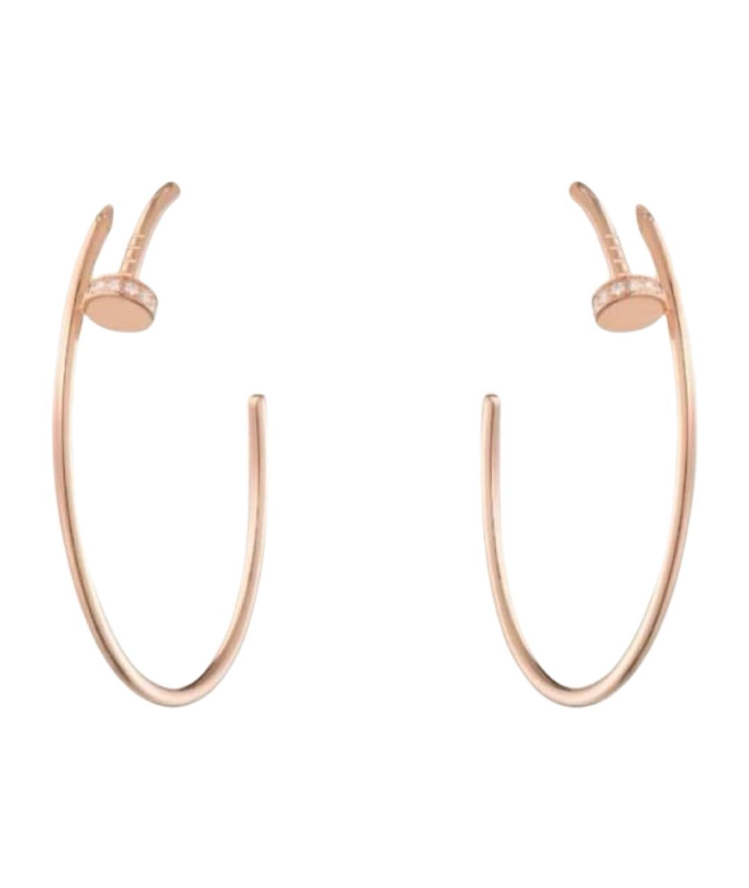 CARTIER Розовые серьги из розового золота, фото 1