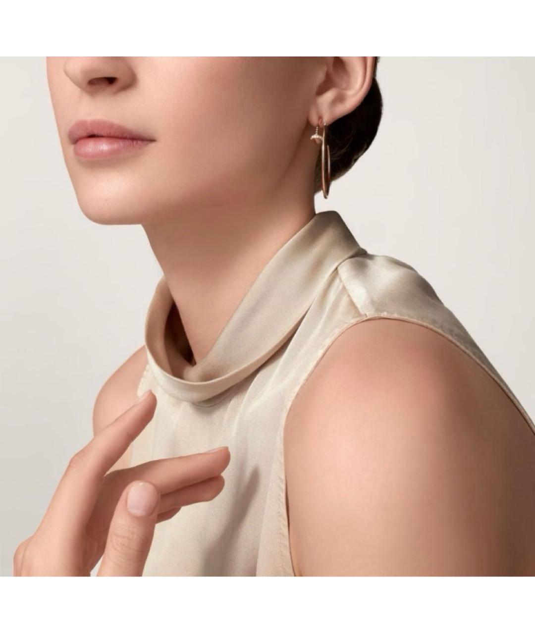 CARTIER Розовые серьги из розового золота, фото 4