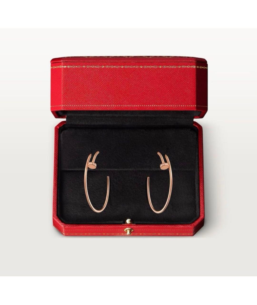 CARTIER Розовые серьги из розового золота, фото 2