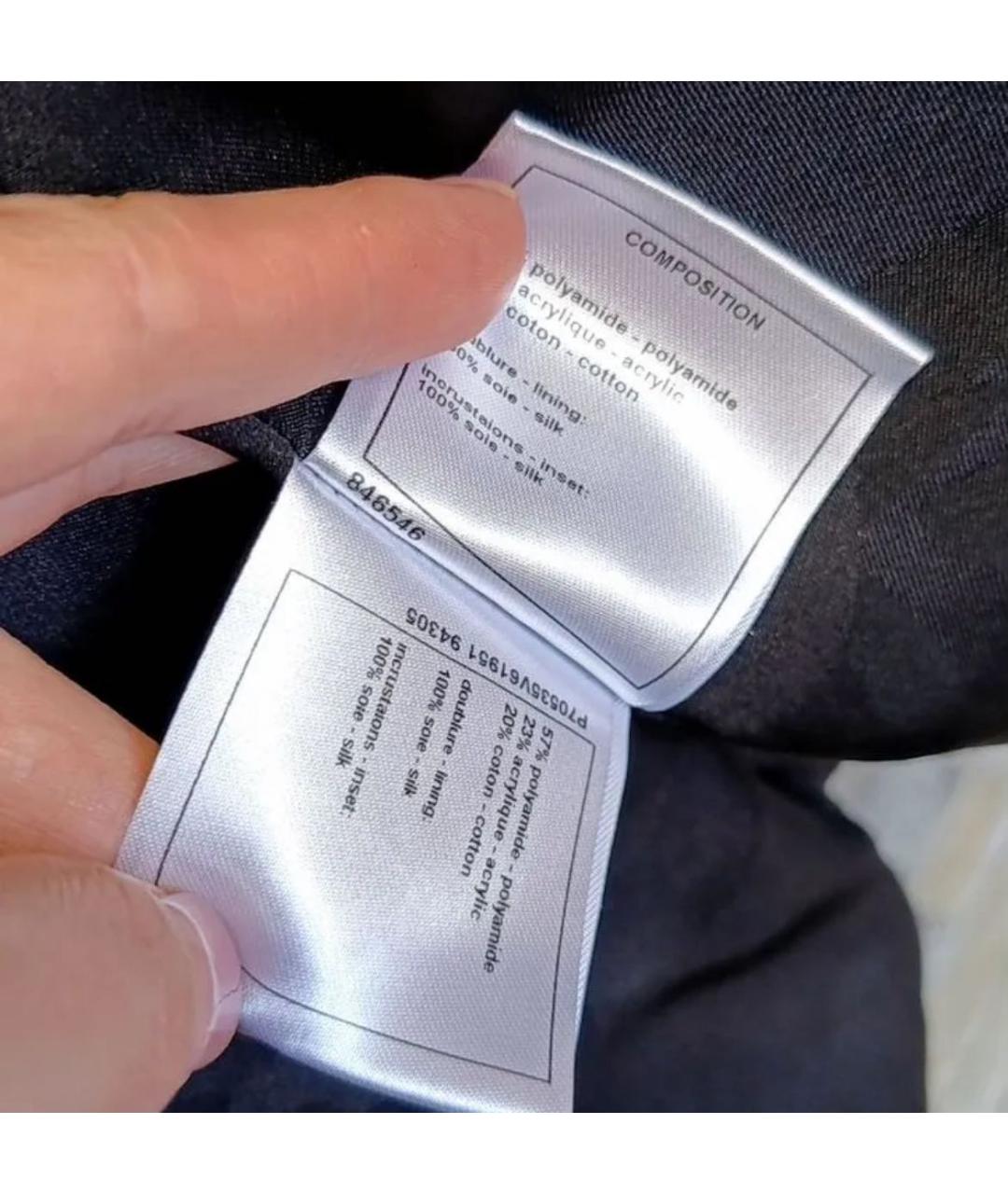 CHANEL Черный твидовый жакет/пиджак, фото 5