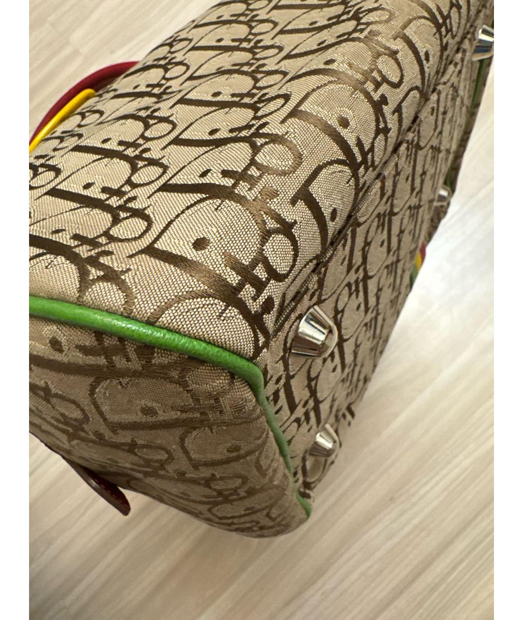 CHRISTIAN DIOR Коричневая сумка с короткими ручками, фото 5