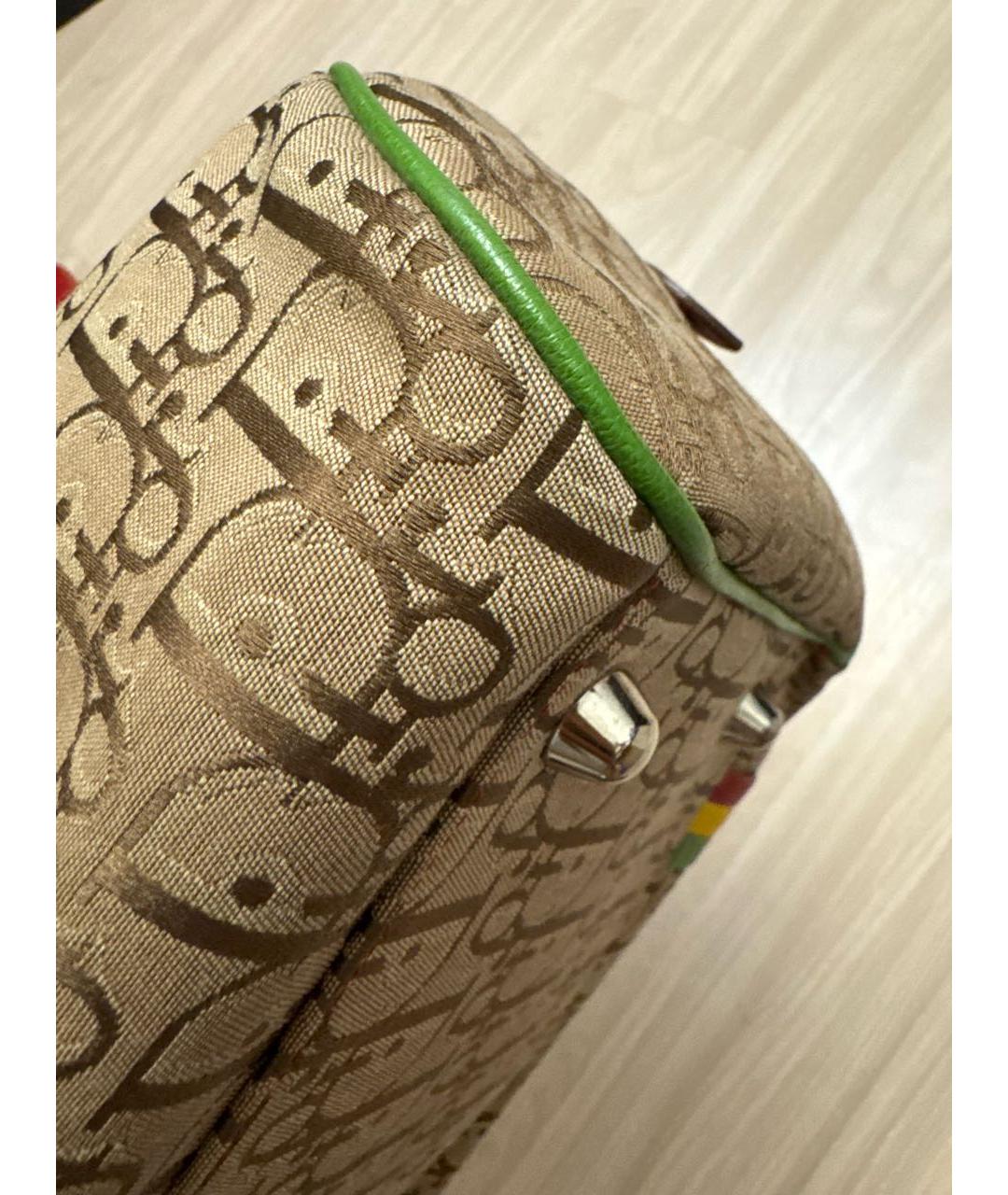 CHRISTIAN DIOR Коричневая сумка с короткими ручками, фото 6