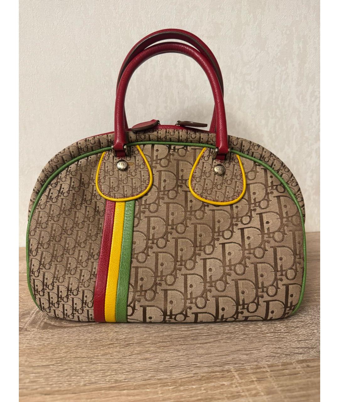 CHRISTIAN DIOR Коричневая сумка с короткими ручками, фото 9