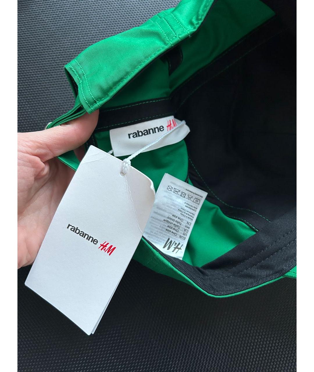 PACO RABANNE Зеленая хлопковая кепка/бейсболка, фото 3