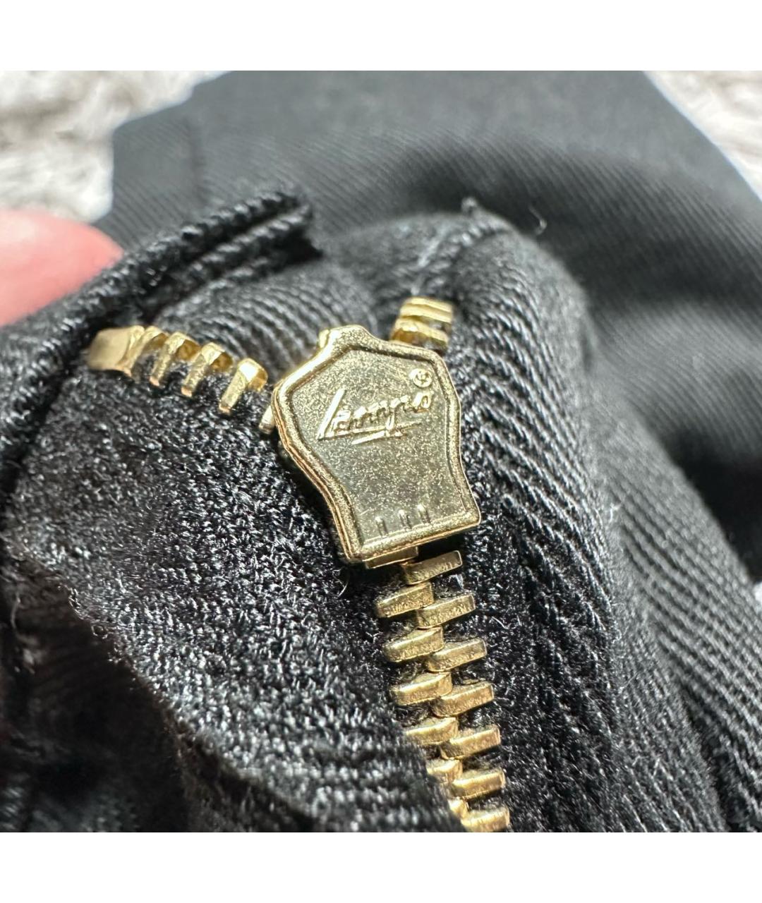 GUCCI Черные хлопко-эластановые прямые джинсы, фото 5