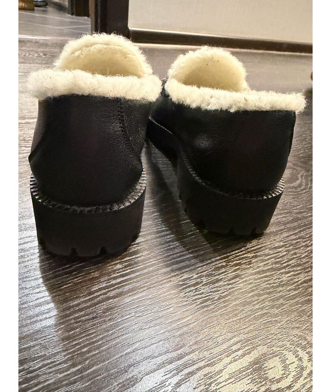 VALENTINO Черные кожаные лоферы, фото 4