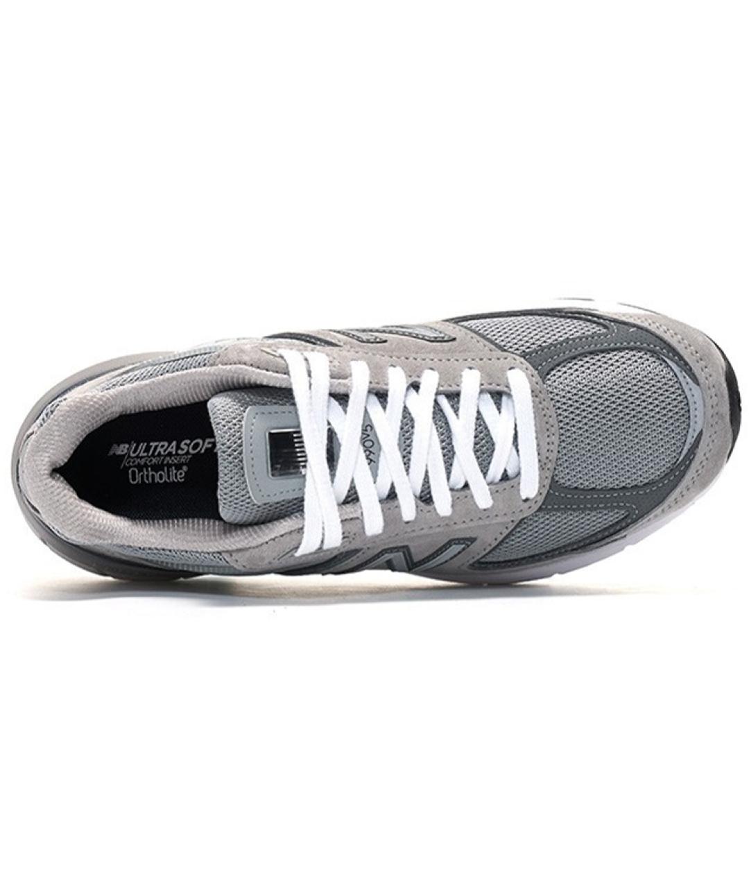 NEW BALANCE Серые замшевые кроссовки, фото 3