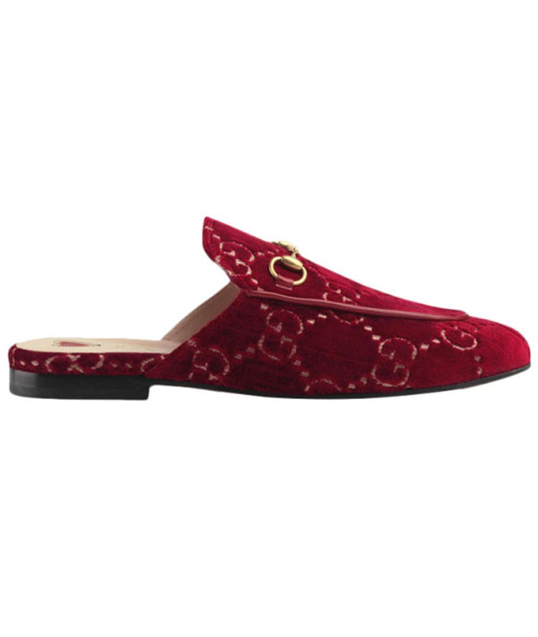 GUCCI Красные мюли, фото 7